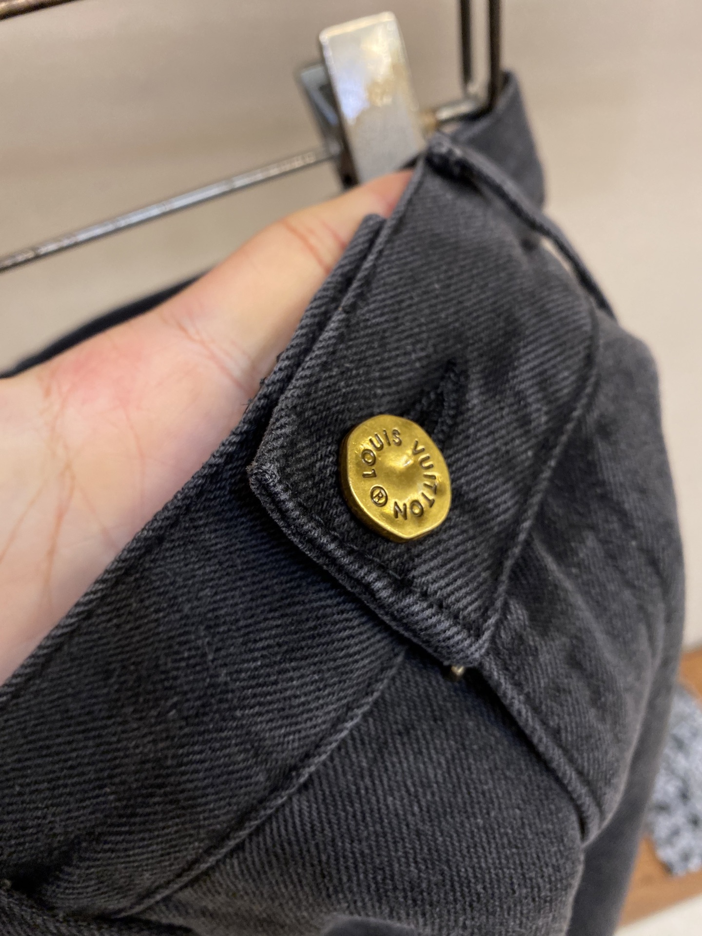 LV × LU Embossed Men's Denim Jeans