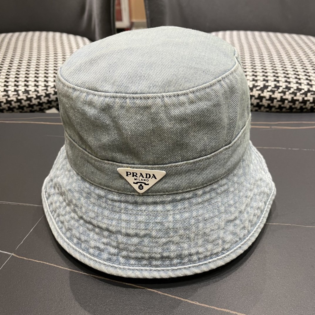 Prada denim bucket hat