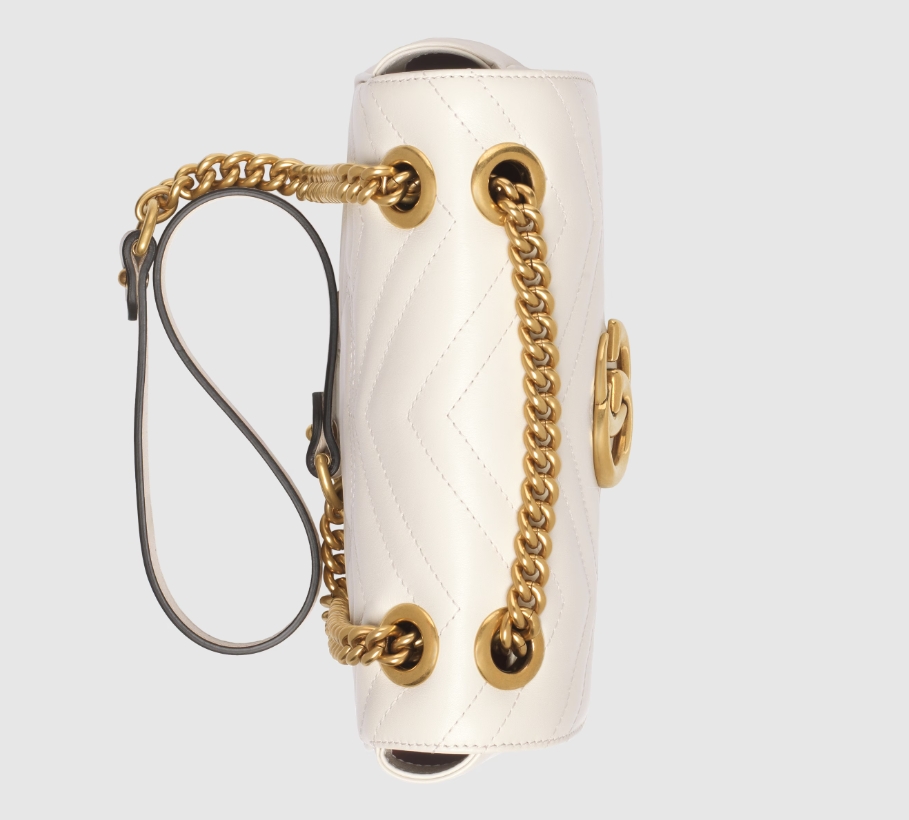 GG MARMONT MATELASSÉ MINI BAG-White-446744