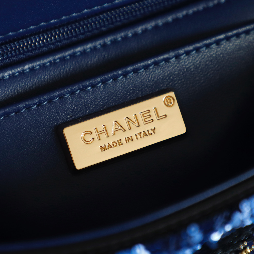 Chanel 26C Sequin Embroidered Flap Bag