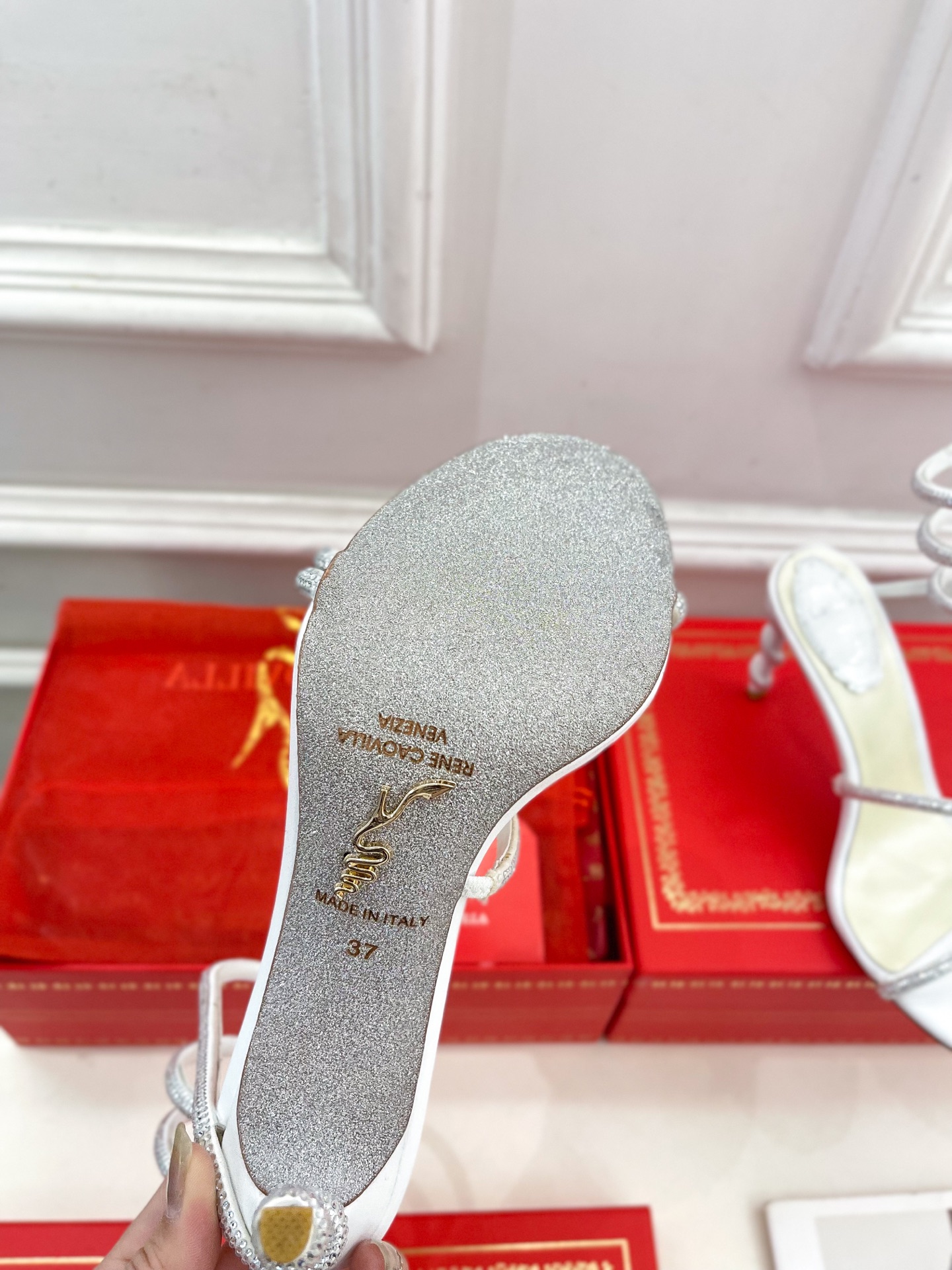 Rene Caovilla RC Crystal Serpent Sandals – 25SS Collection