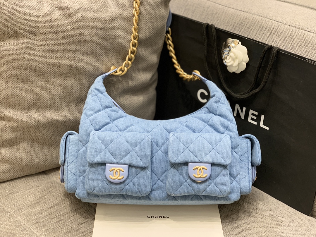 Chanel-2025-Denim Inspired Hobo Bag