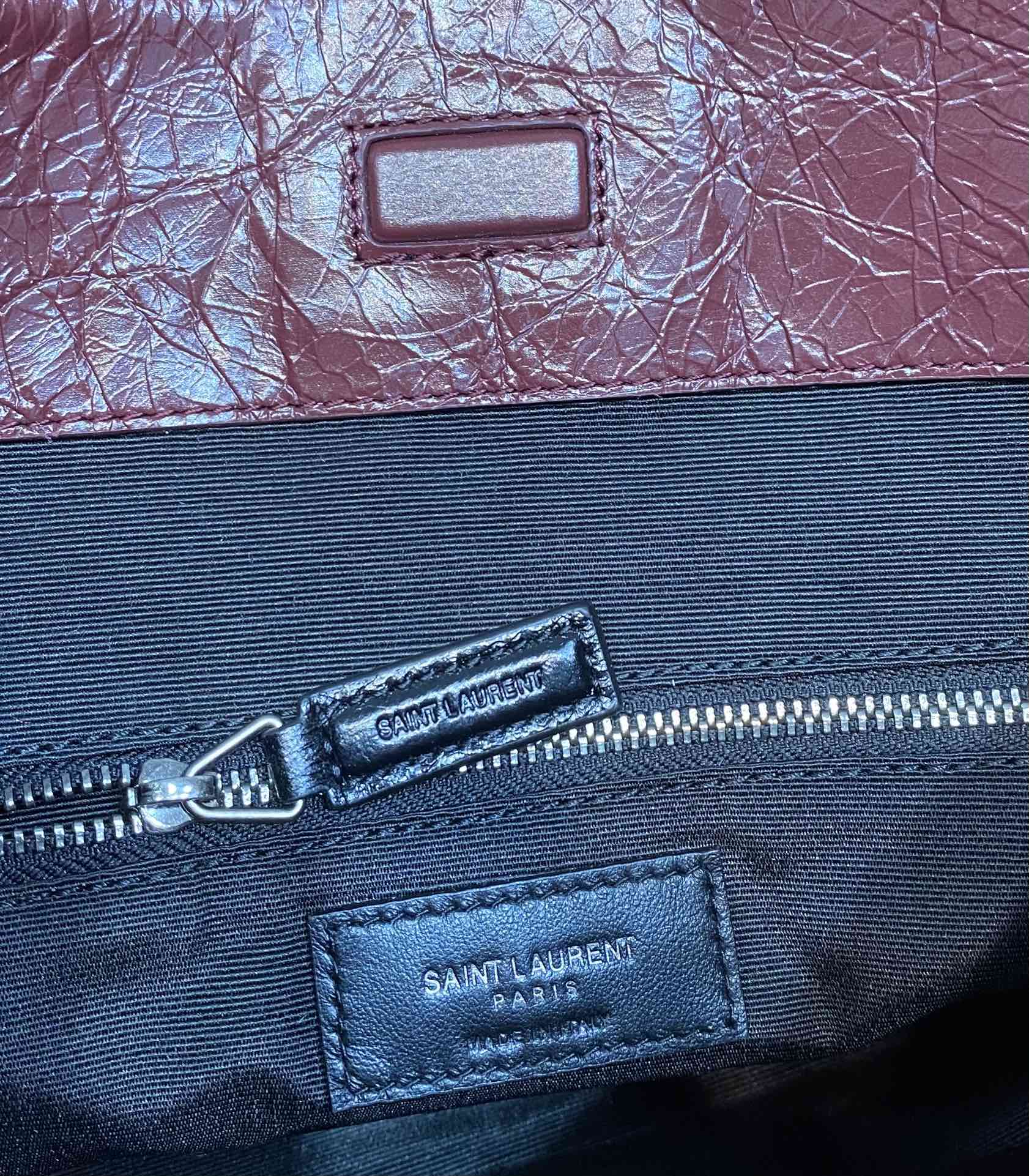 Saint Laurent Niki Medium Foldable Leather Tote