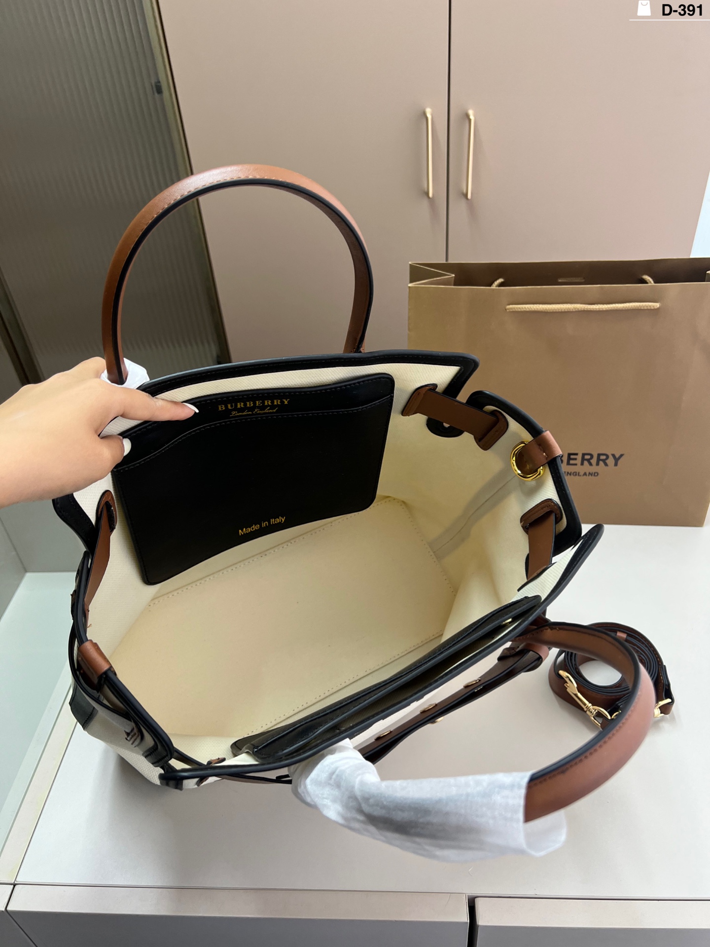 Burberry Canvas Tote Bag