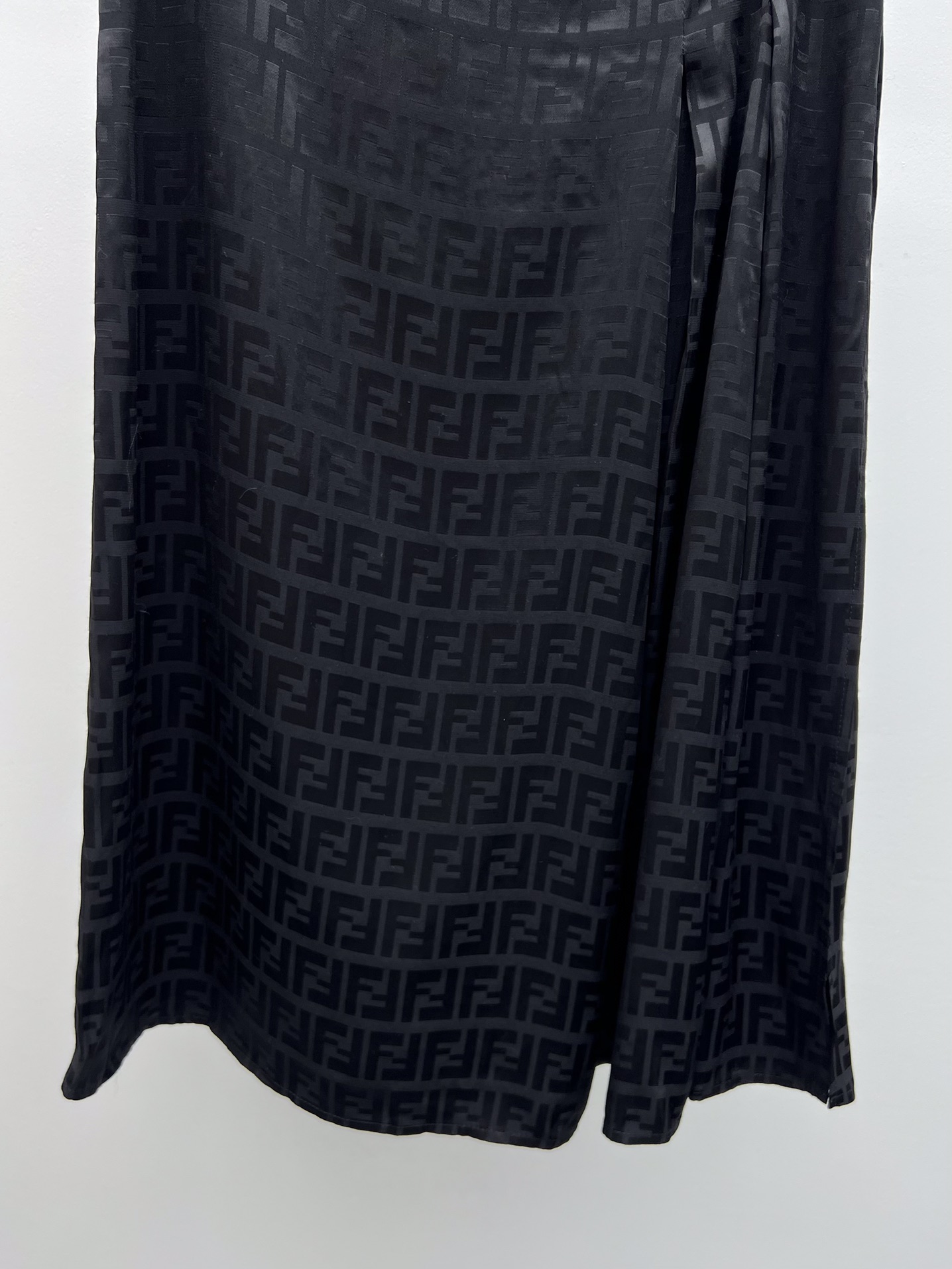 FENDI-Split Jacquard Half Skirt