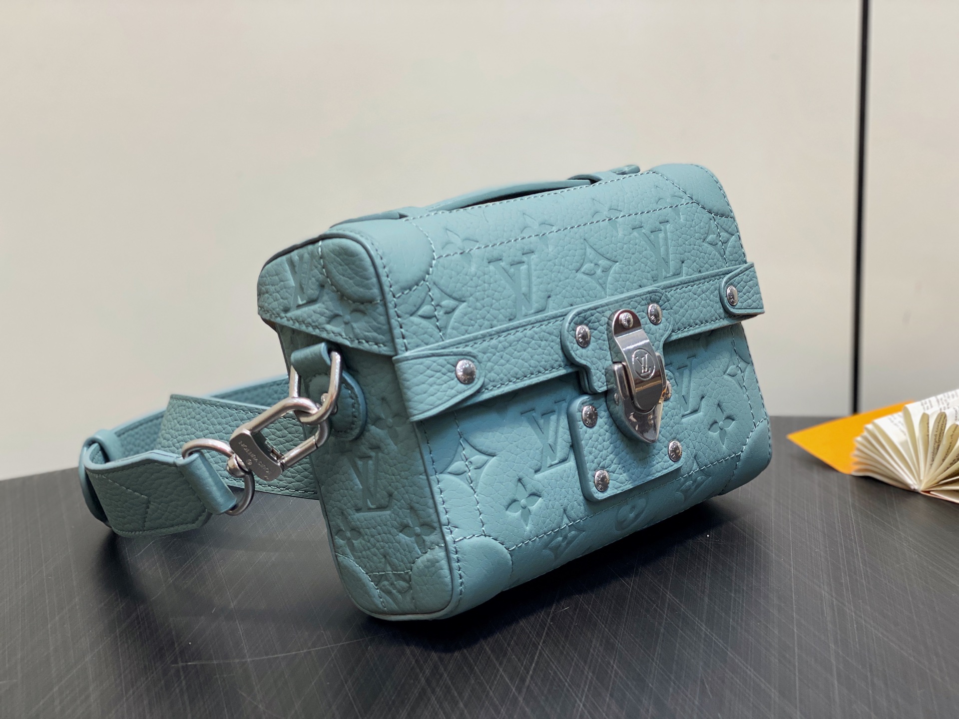 Louis Vuitton M13870 Soul Trunk JM Bag Lake Blue Leather