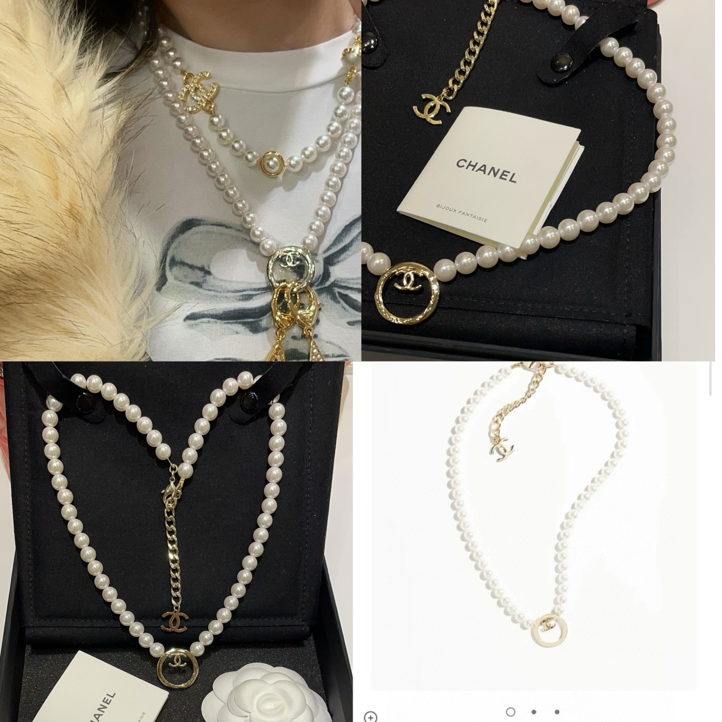 CHANEL Pearl Necklace Collection