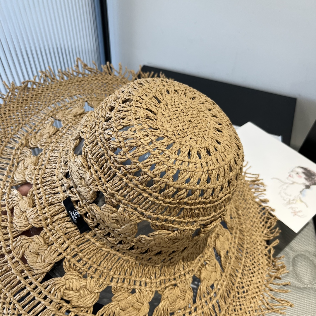 Chanel Bohemian-Style Straw Sun Hat