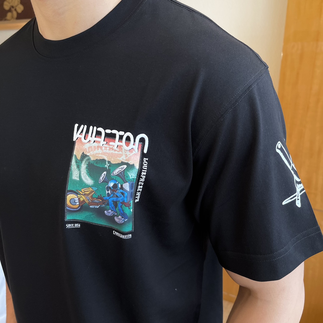 LV 2025SS Spring/Summer Trending Relaxed Fit T-Shirt