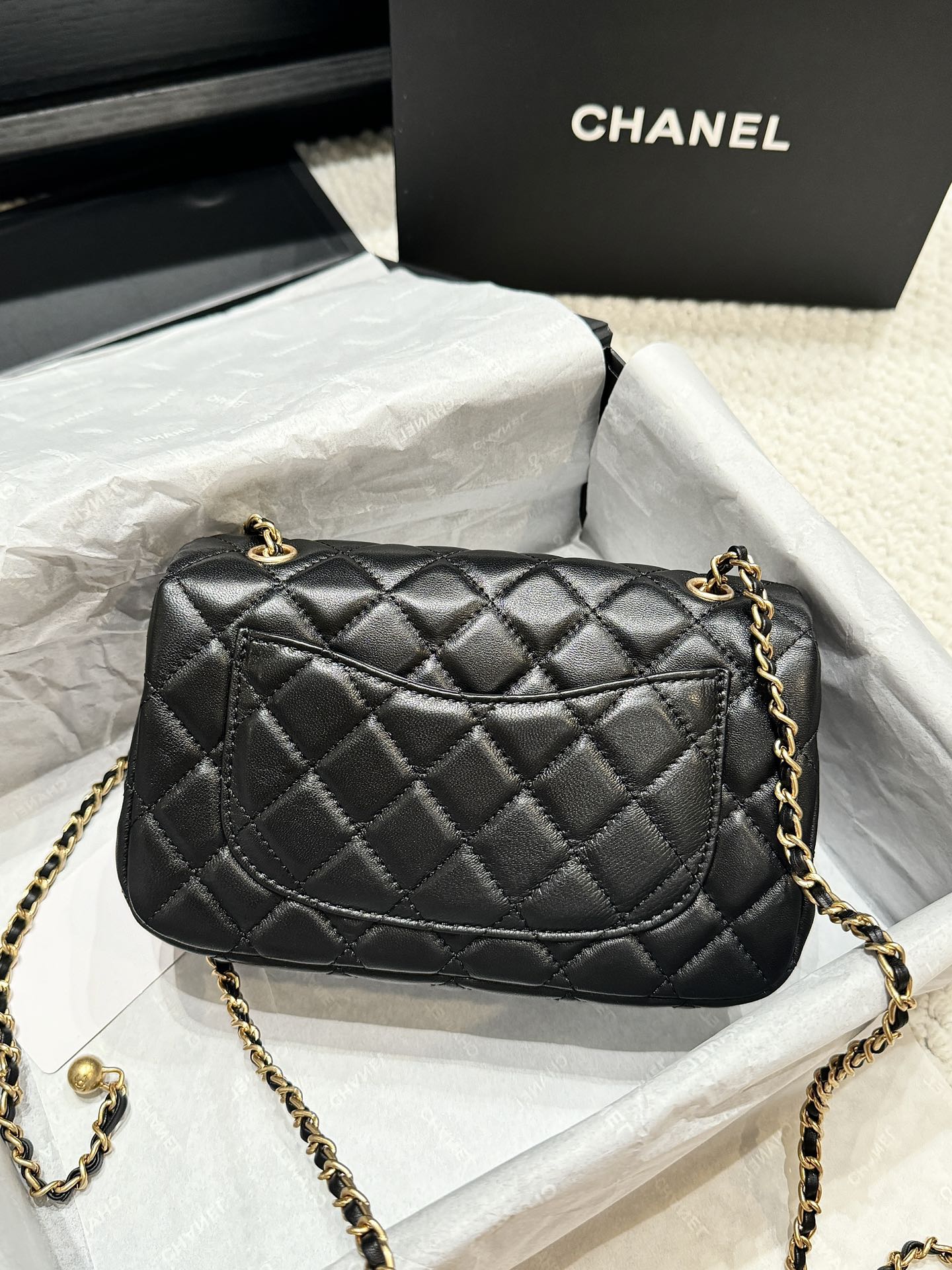 Chanel-CF-gold ball bag