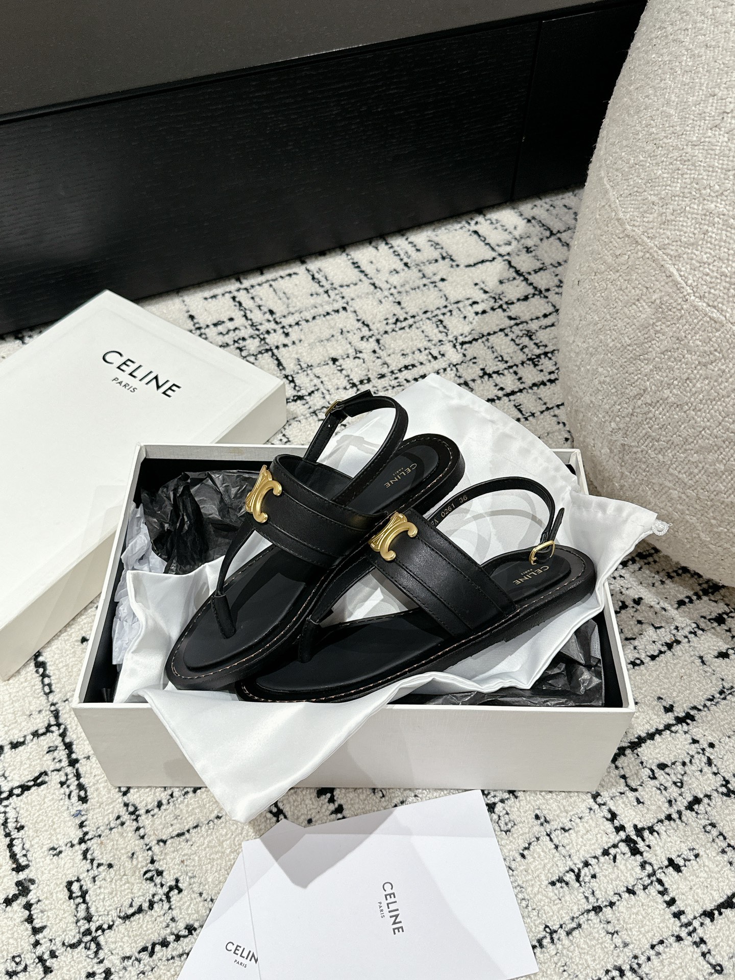 Celine Triomphe Sandals