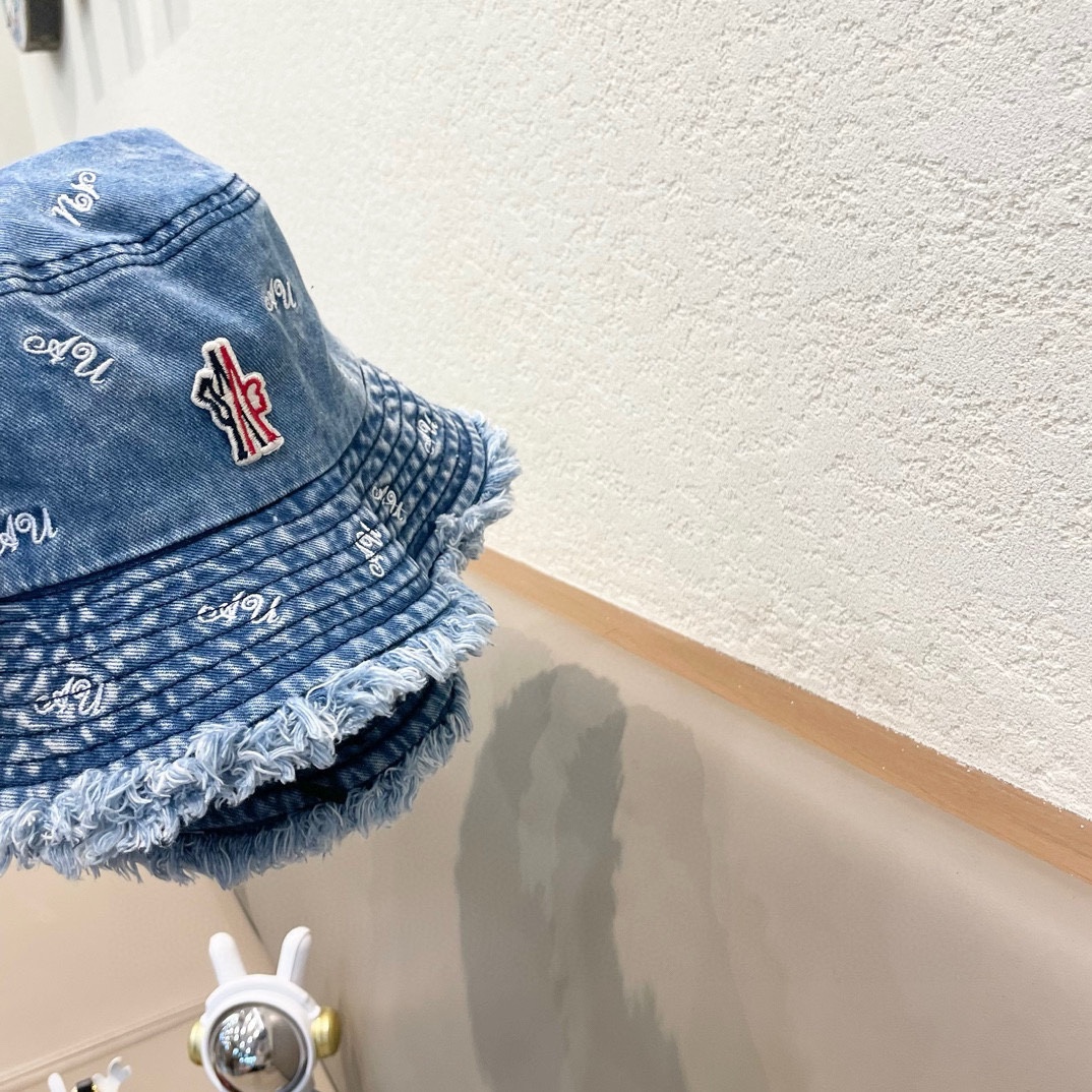 Moncler Denim Bucket Hat