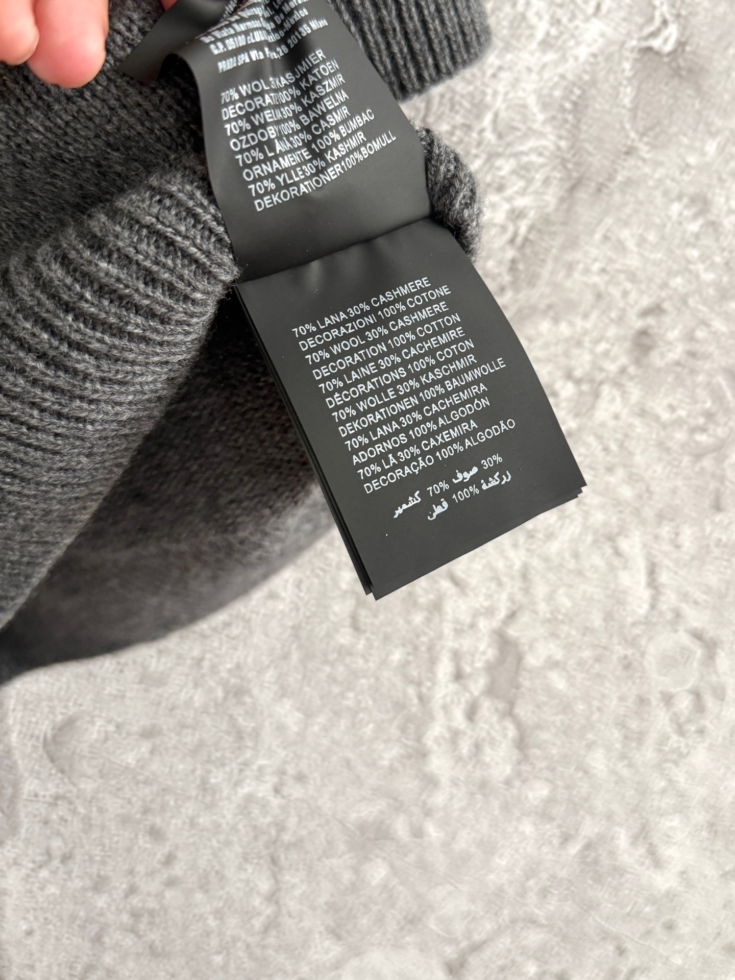 PRADA Logo-Embroidered Cashmere-Blend Sweater