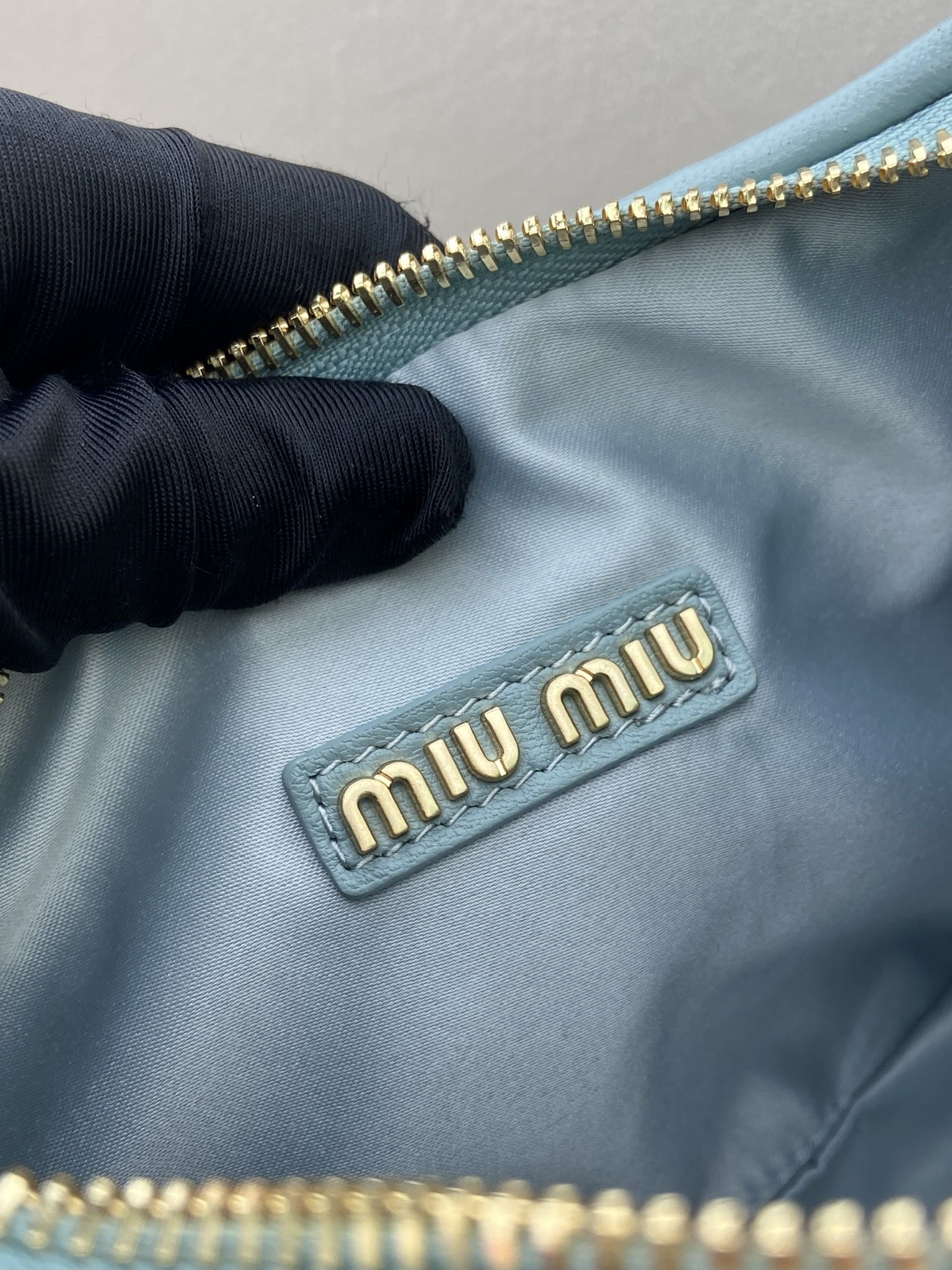 MIUMIU Wander matelassé nappa leather hobo bag