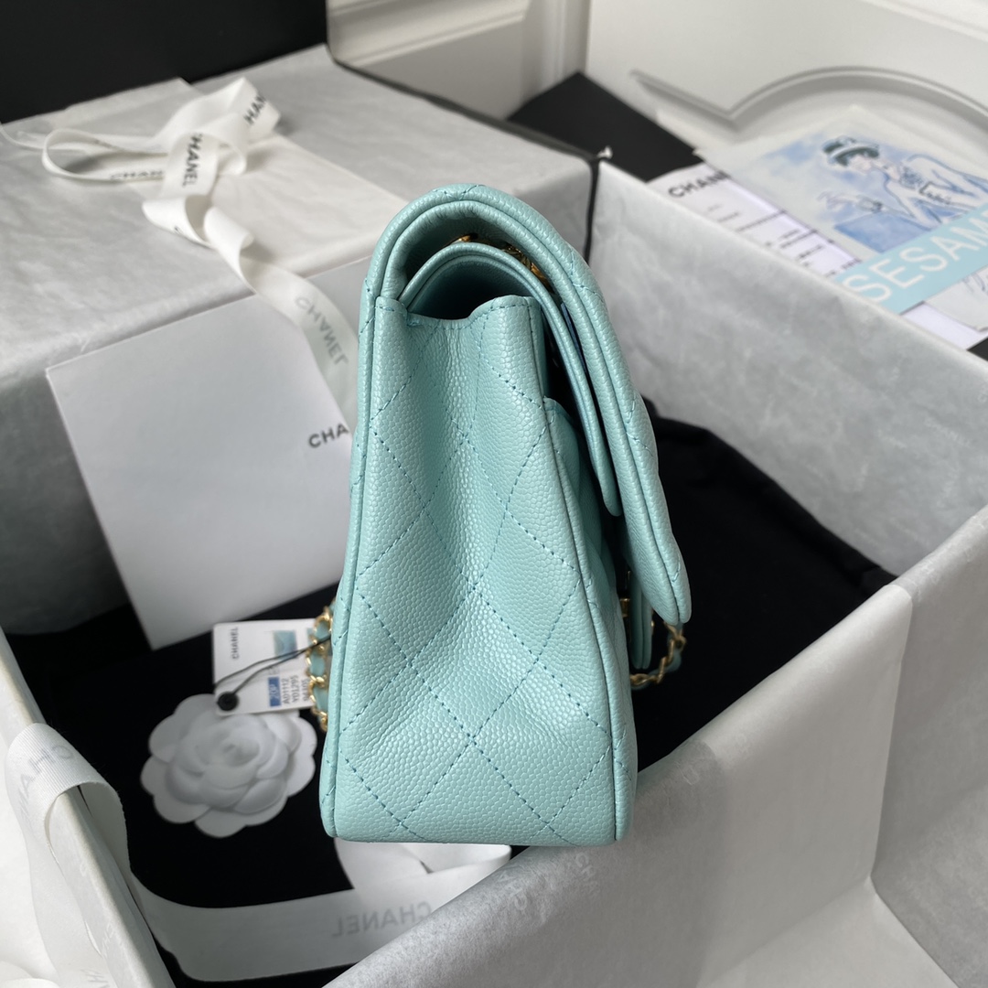 Chanel Classic Flap Bag-aquamarine