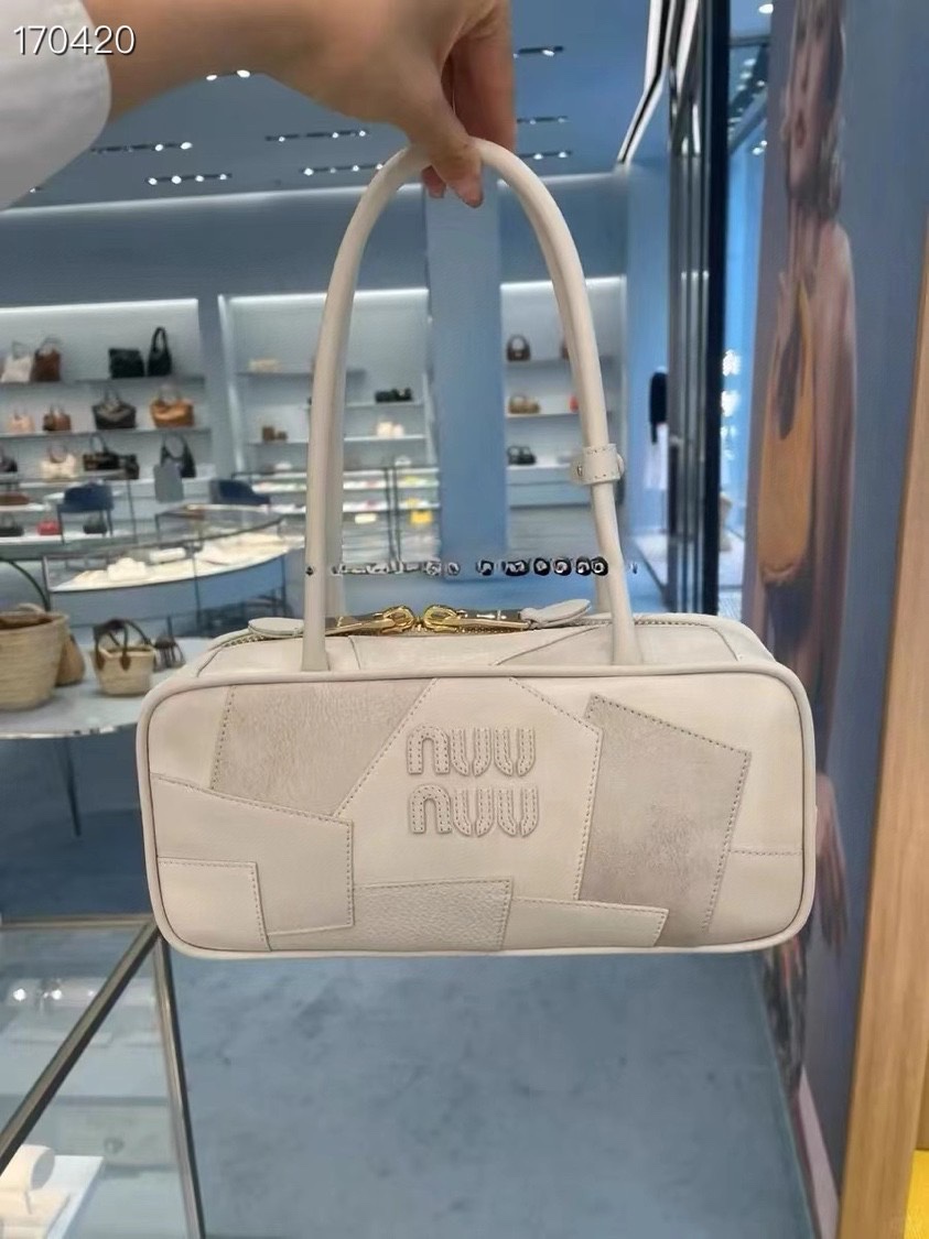 Miu Miu-patchwork bowling bag-5BB147