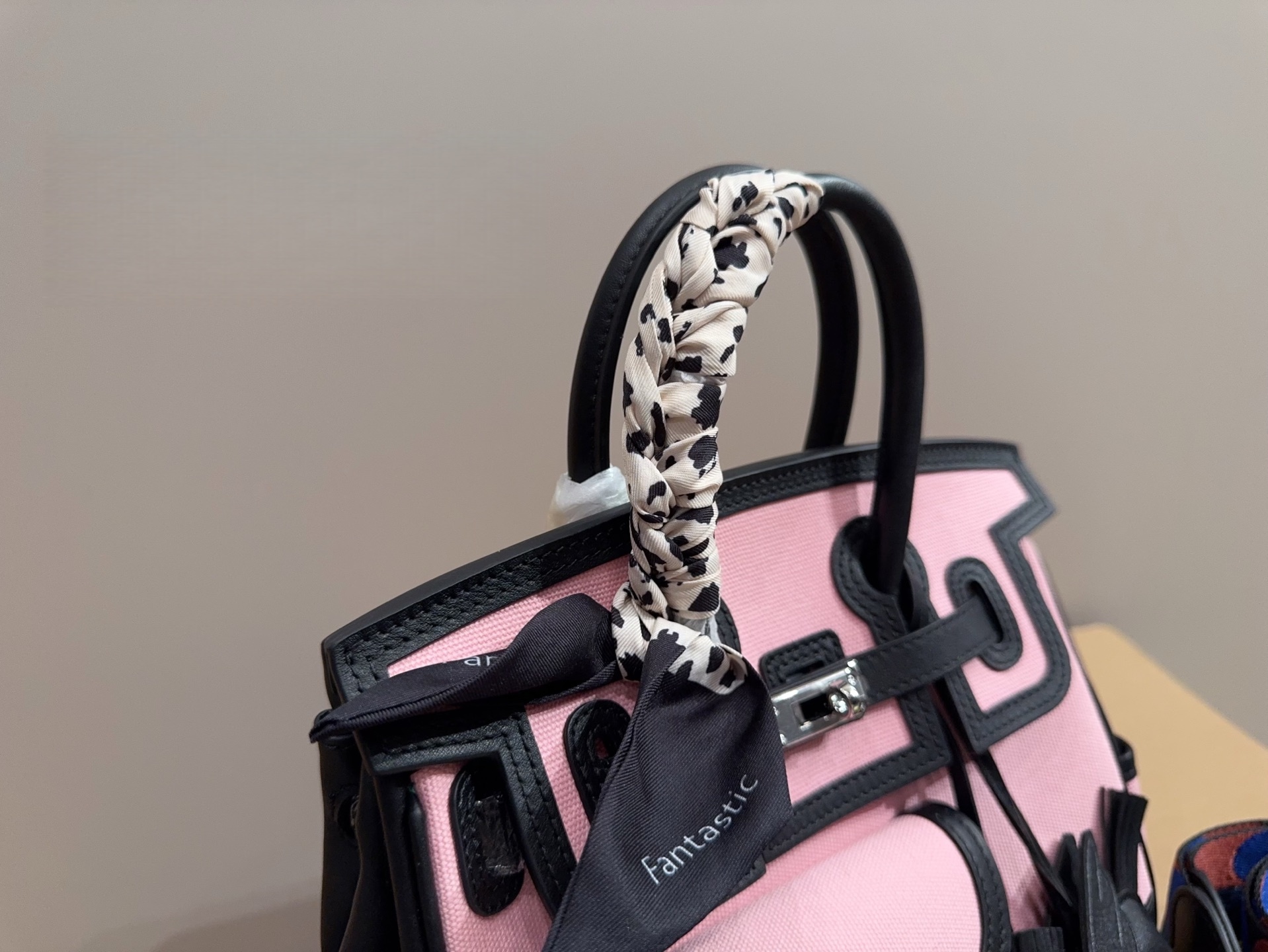 Hermes Travel Bag Cargo 35 Pink/Black