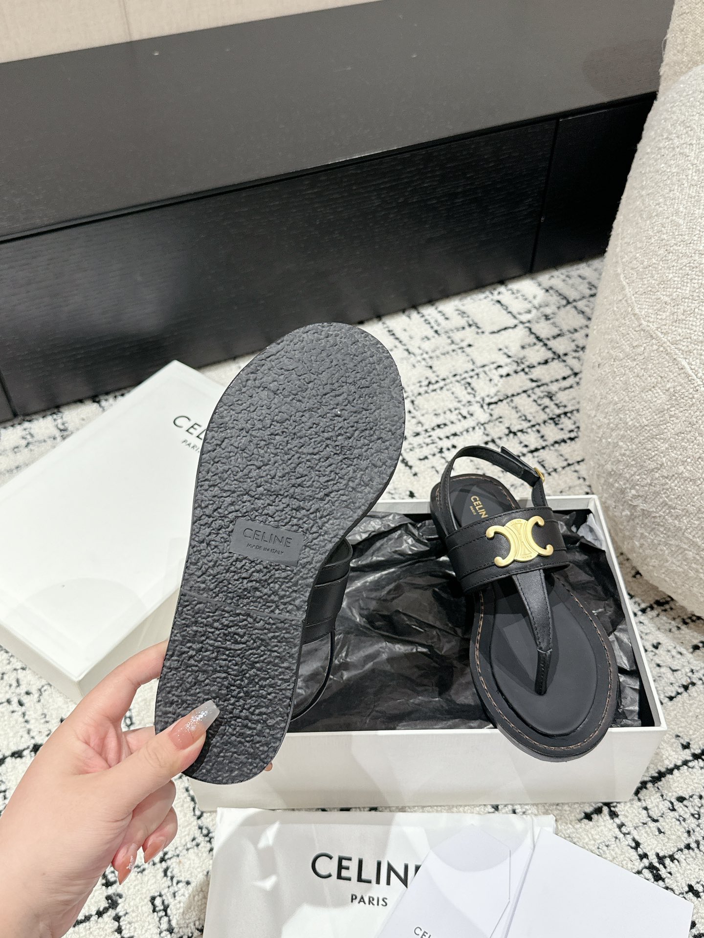 Celine Triomphe Sandals