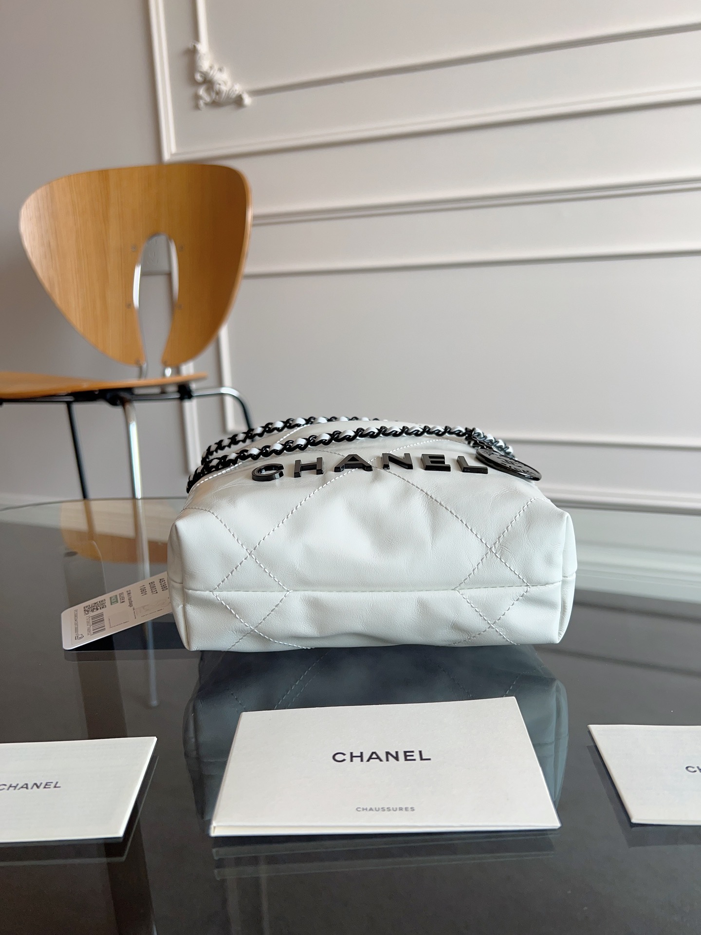 Chanel 22 Bag -White