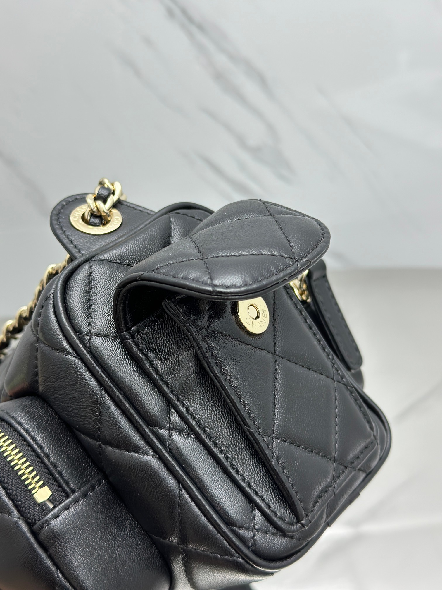 24K camera bag small black