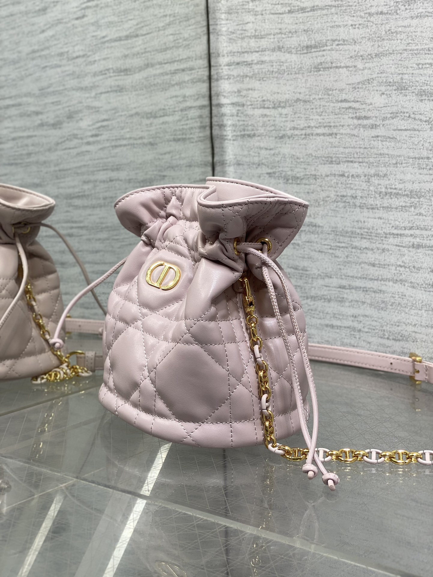 Miss Caro Mini Bucket Bag with Drawstring