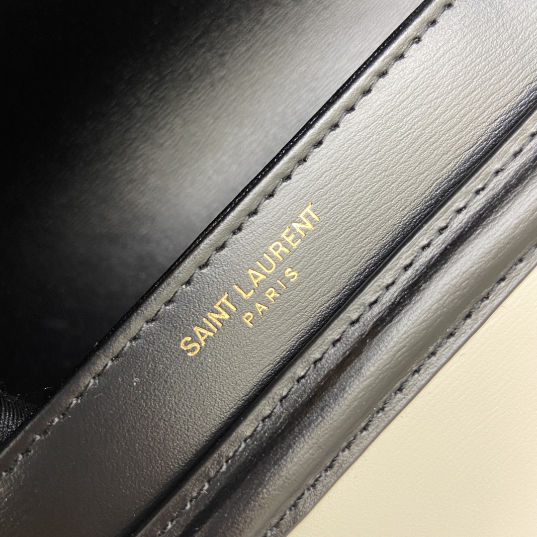 black with white toothpick bag