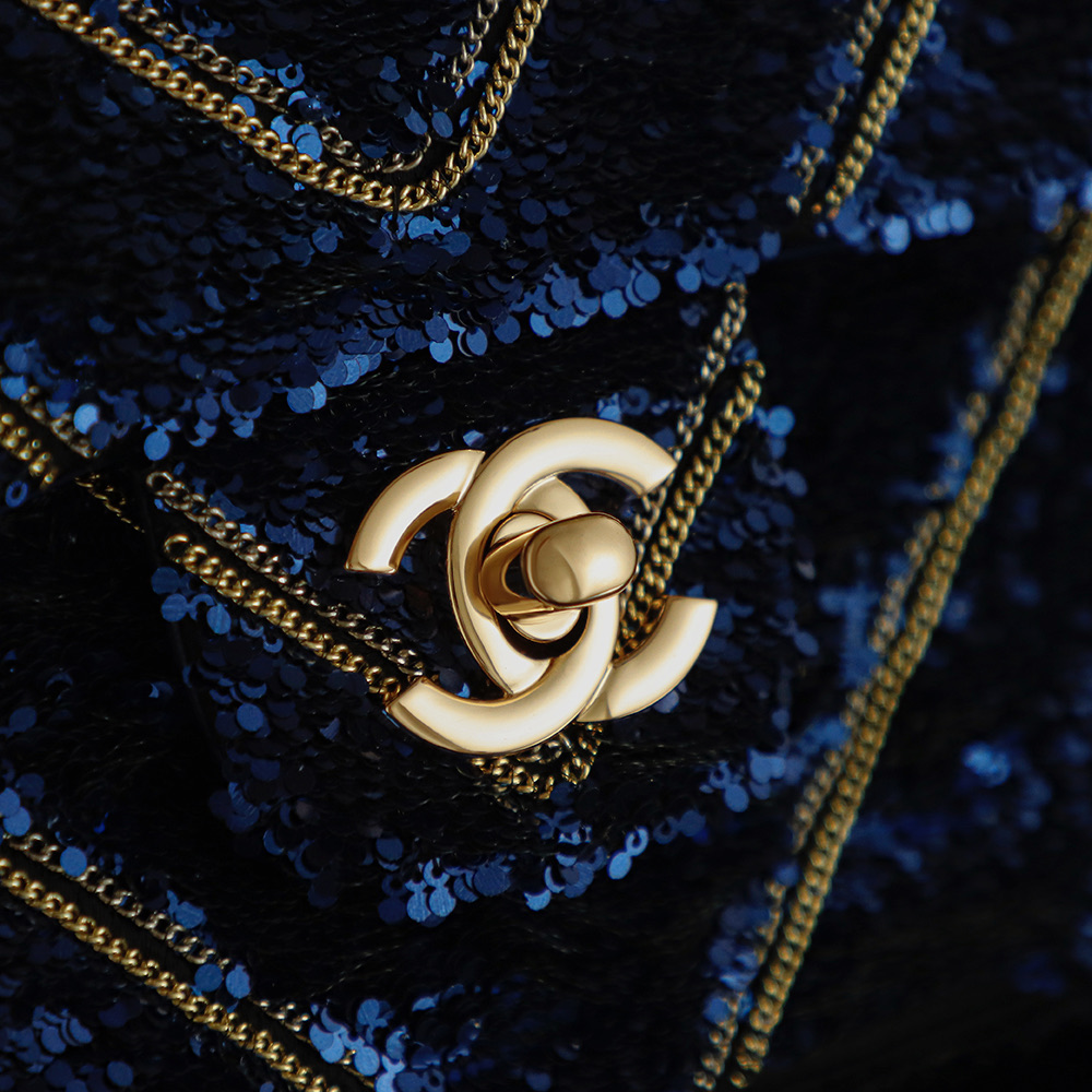 Chanel 26C Sequin Embroidered Flap Bag