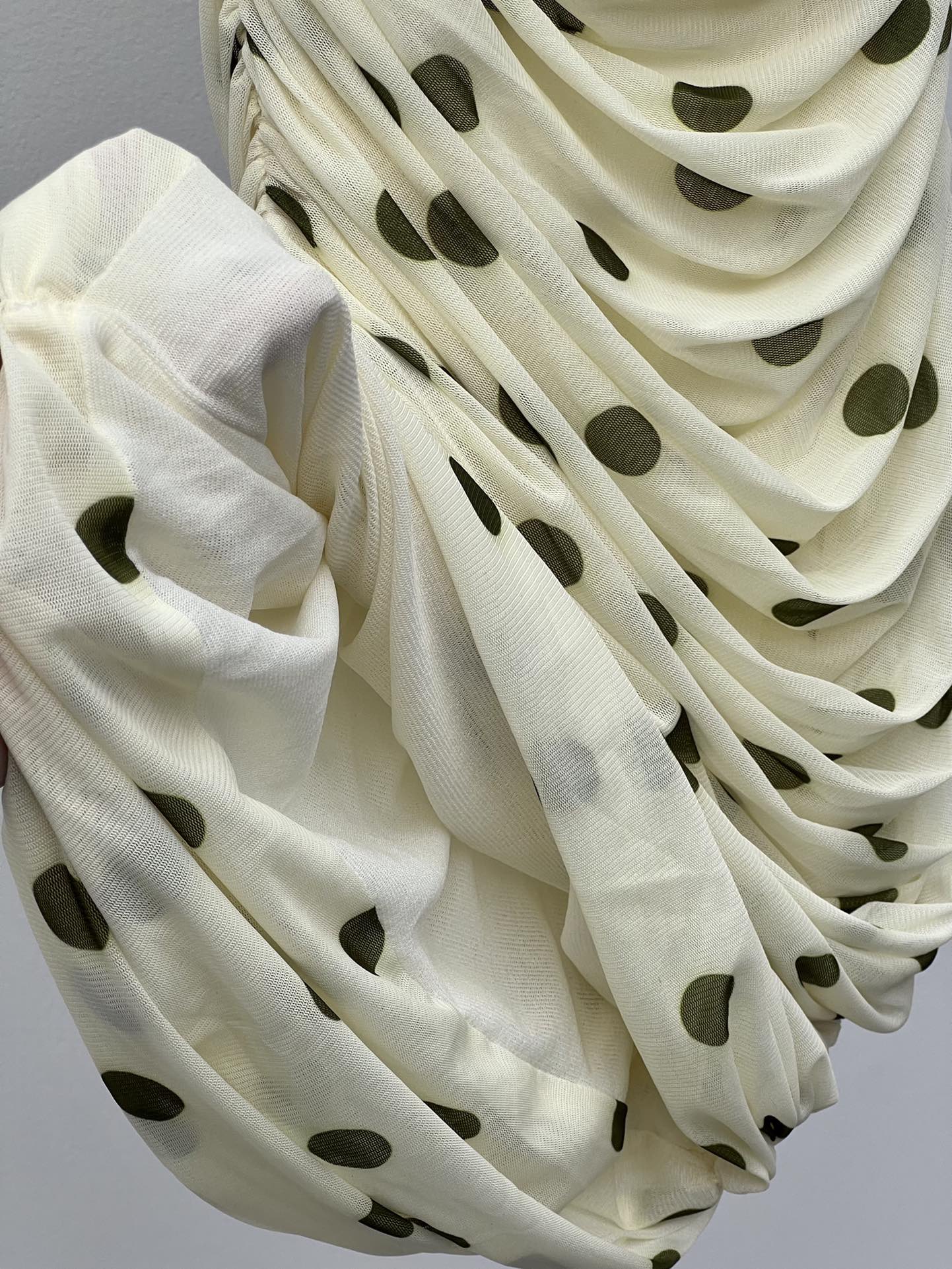 Saint Laurent polka dot dress