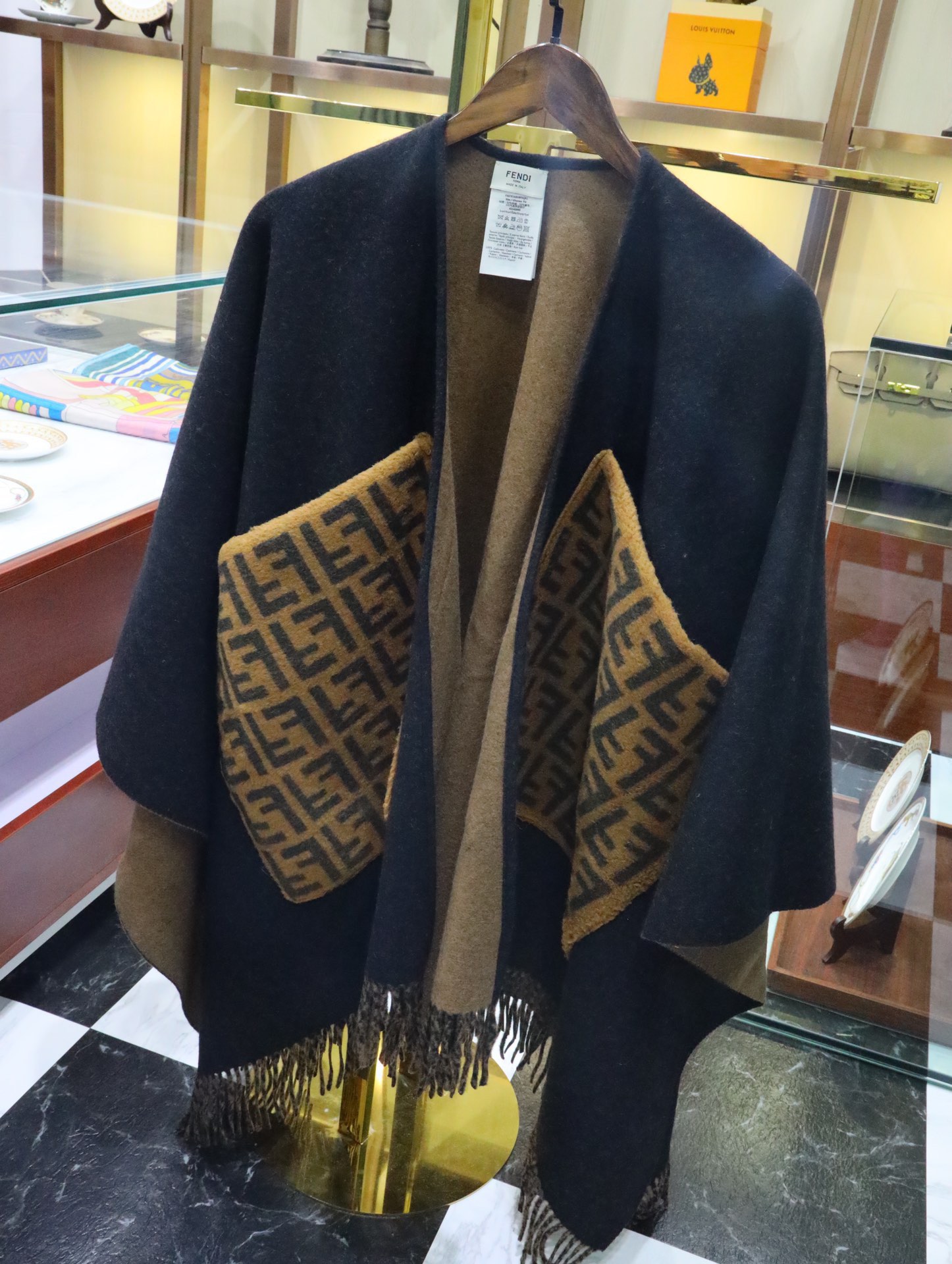Fendi limited edition cape shawl
