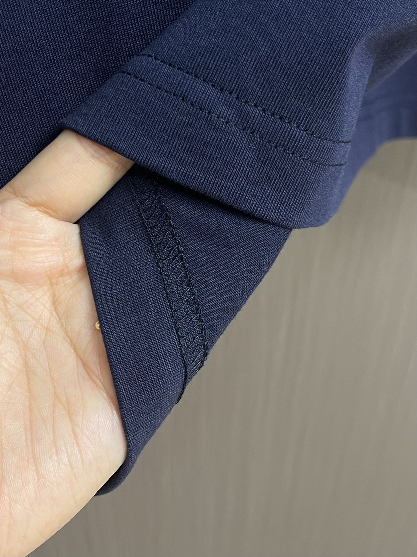 Louis Vuitton 2025SS Terry Embroidery Heavyweight Cotton T-Shirt – Blue