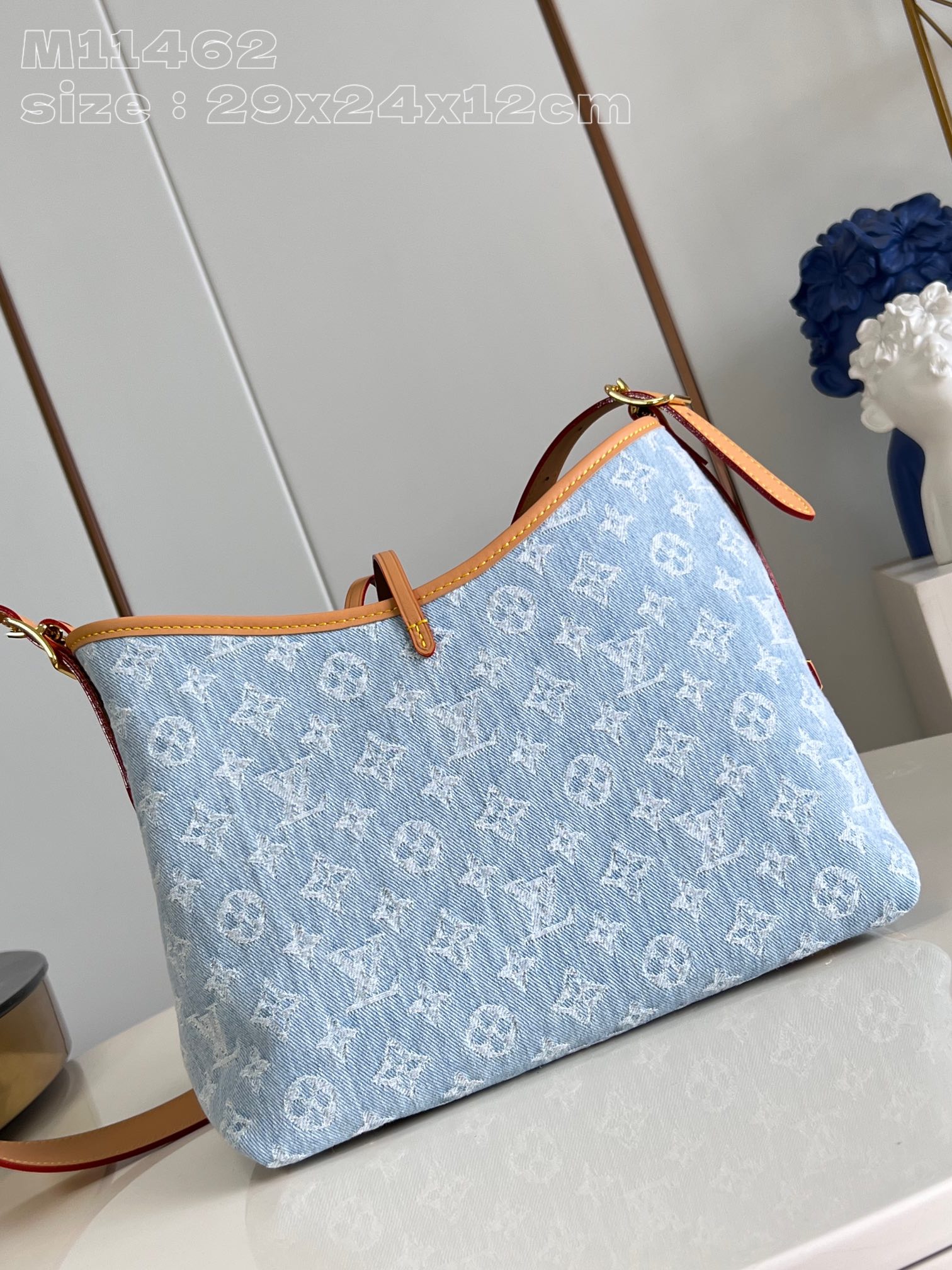 Louis Vuitton M11462 CarryAll PM Sky Blue Denim