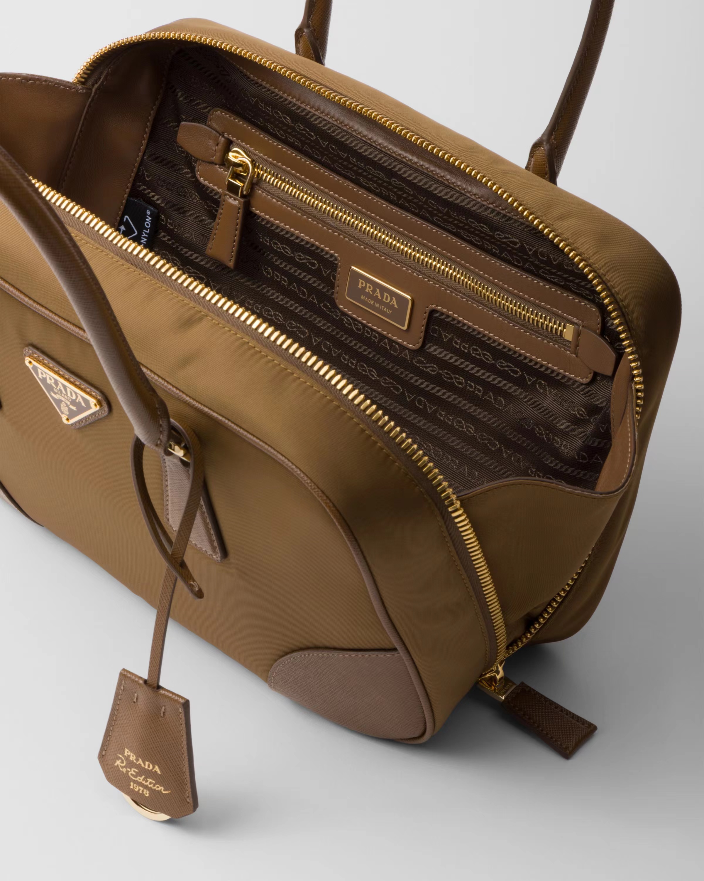 Prada Re-Edition 1978 medium Re-Nylon and Saffiano leather two-handle bag