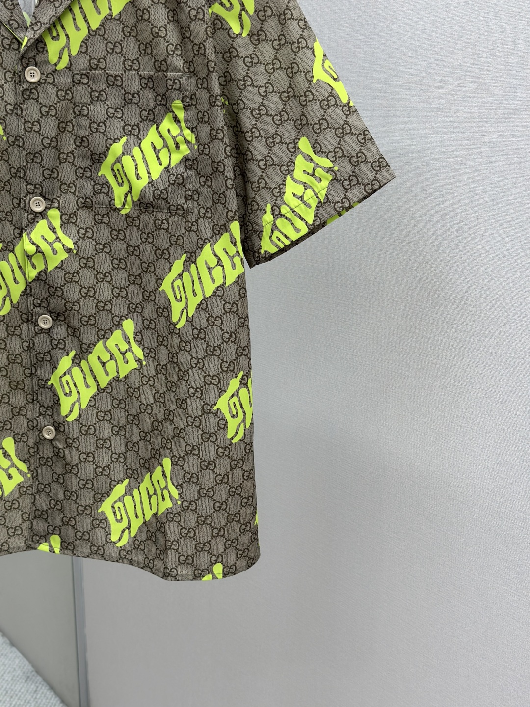 GUCCI Printed cotton poplin bowling shirt