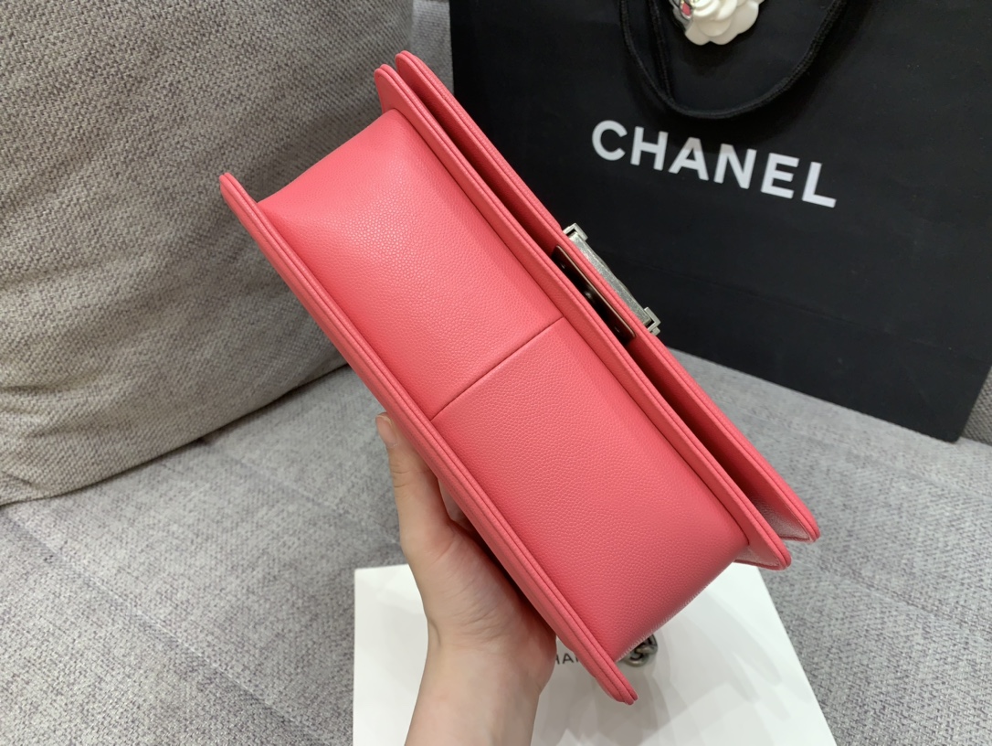 Leboy-25cm-Caviar cowhide-pink