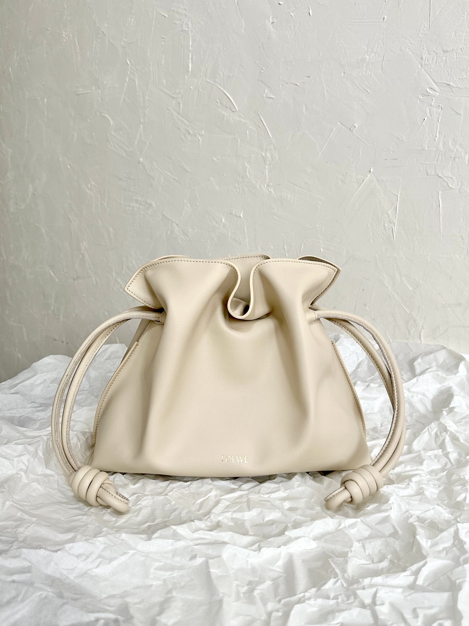 Medium Flamenco clutch in nappa calfskin