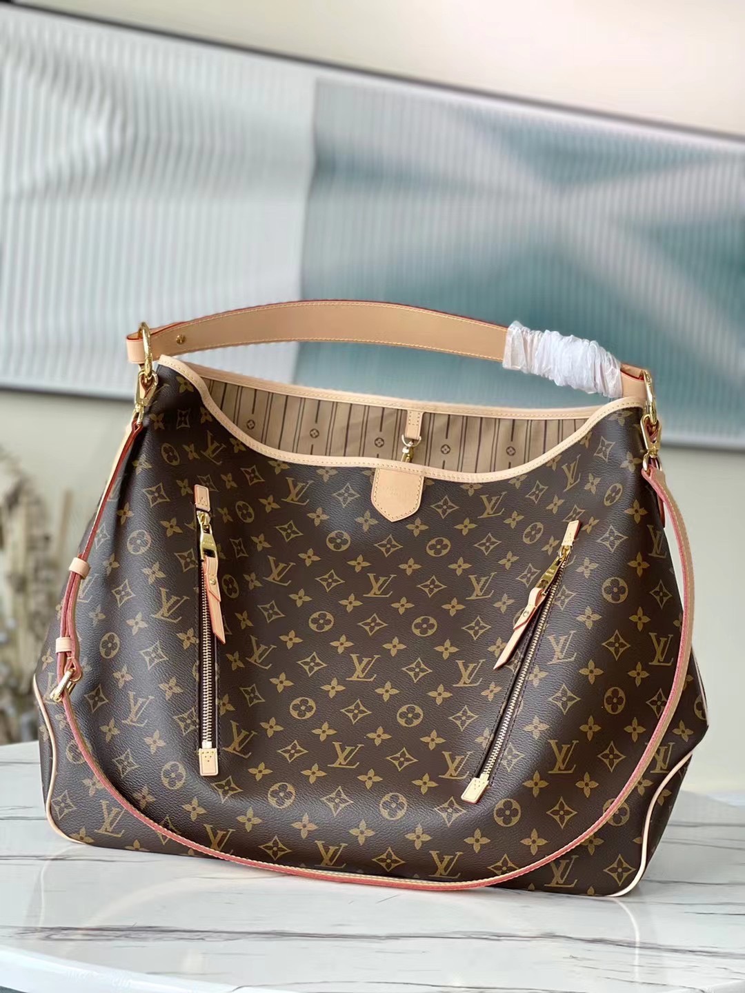 Louis Vuitton M40354 Delightful GM Hobo Bag Monogram Canvas