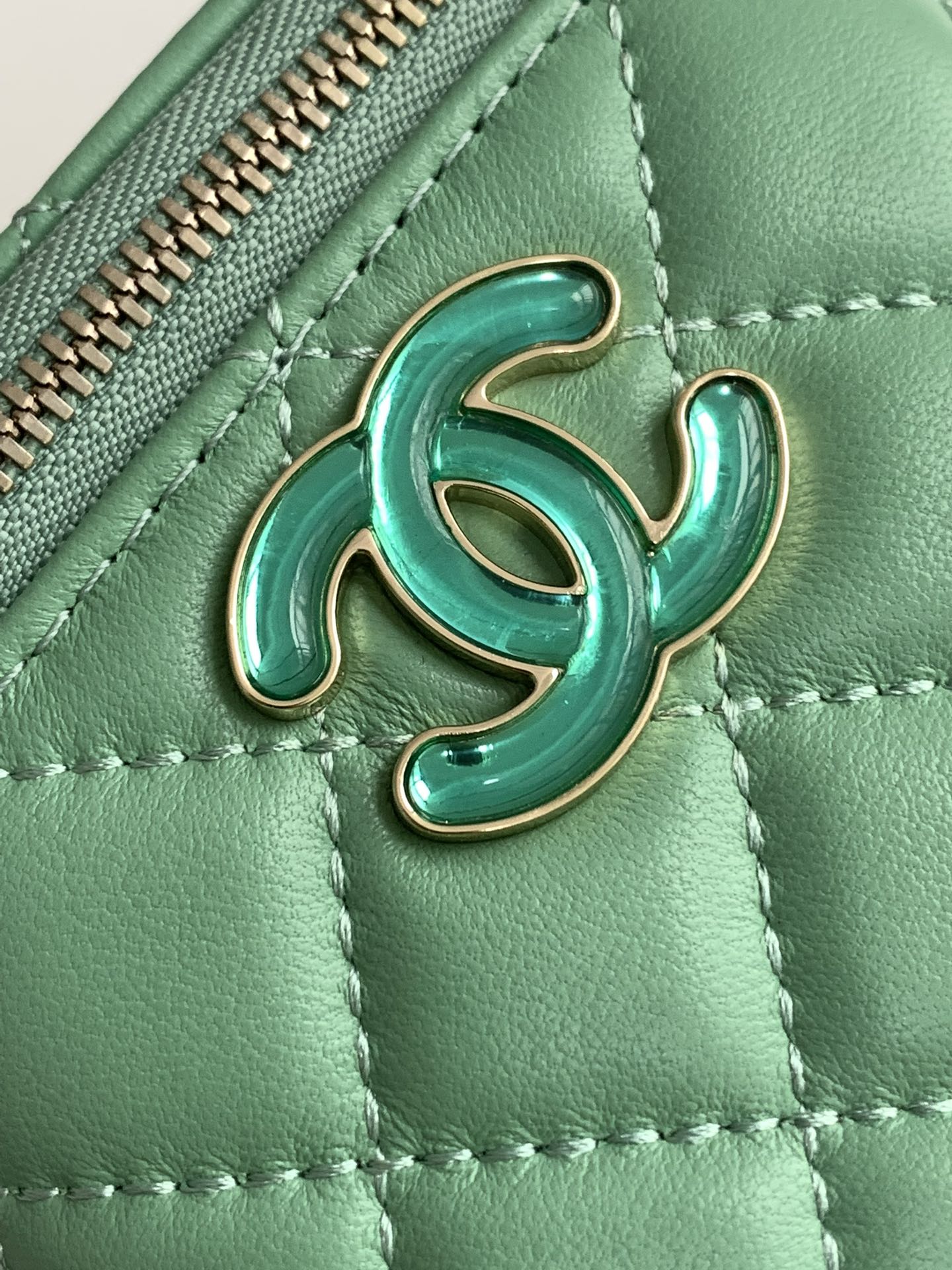 chanel enamel button love makeup small lipstick box