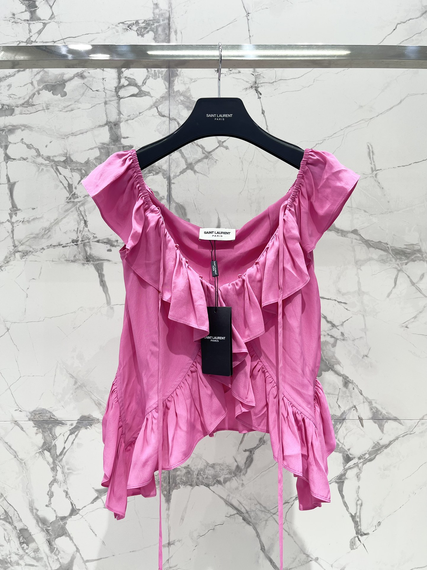 SAINT LAUREN Women's Ruffled Blouse