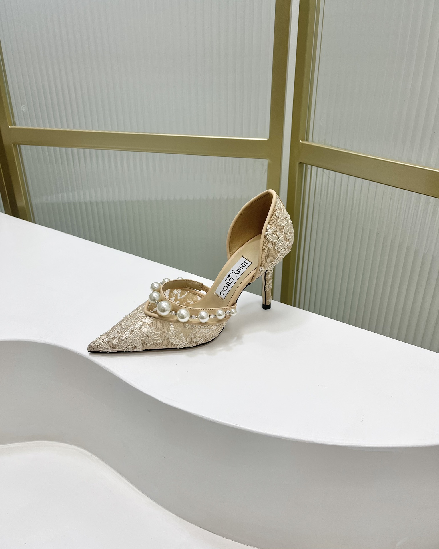 Jimmy choo new pointed toe lace shoes