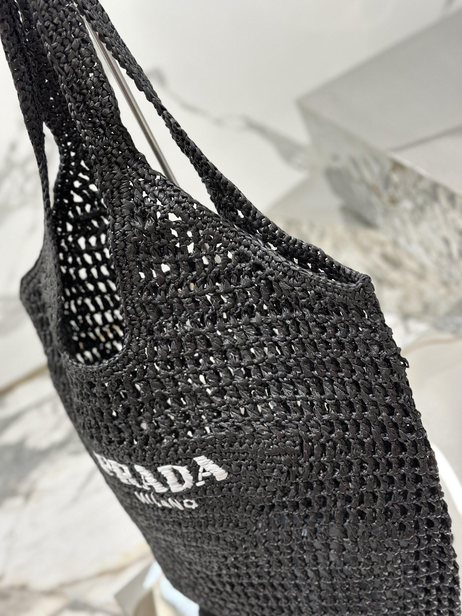PRADA Crochet Tote Bag 1BG424