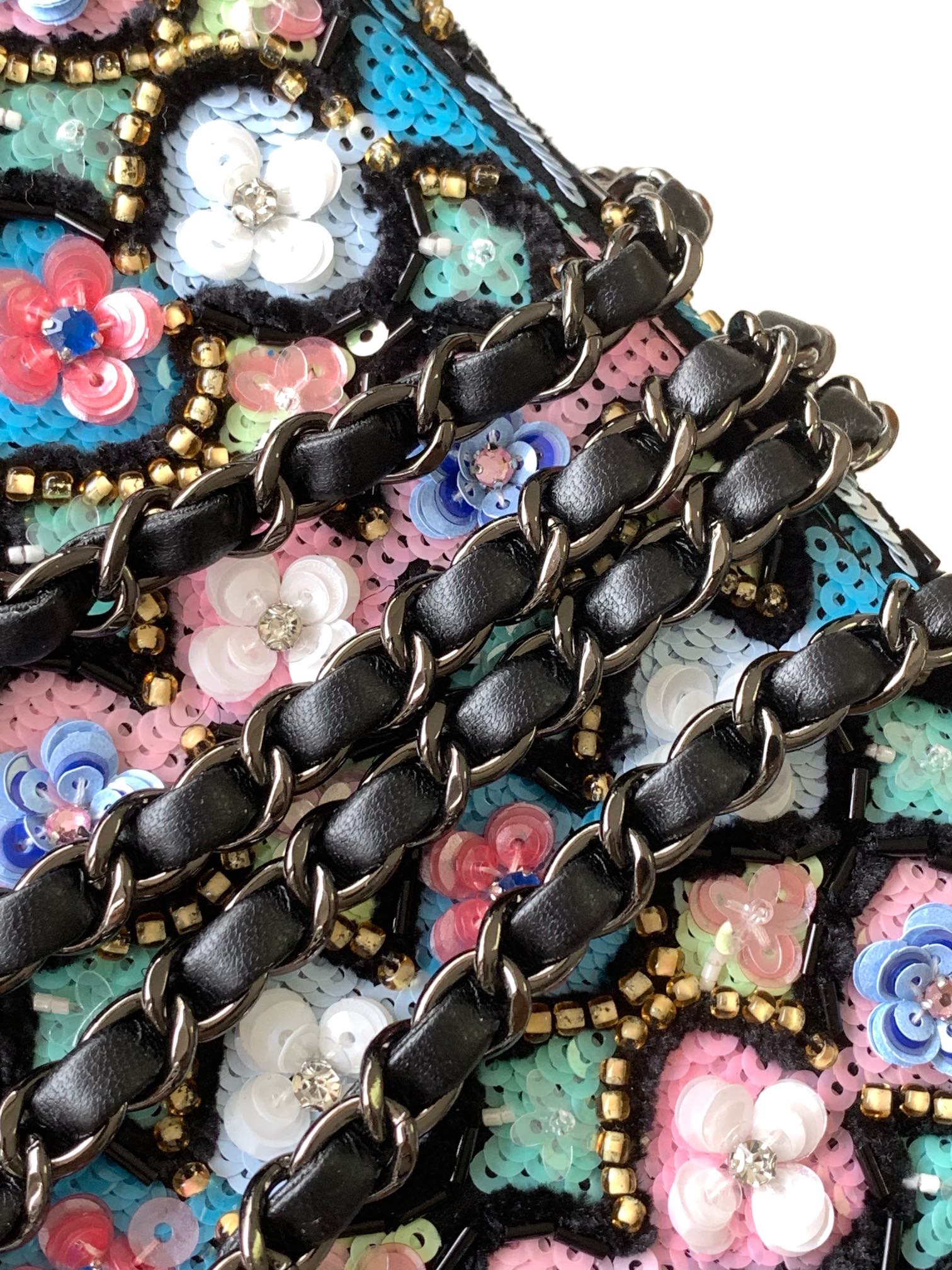 chanel embroidery bag