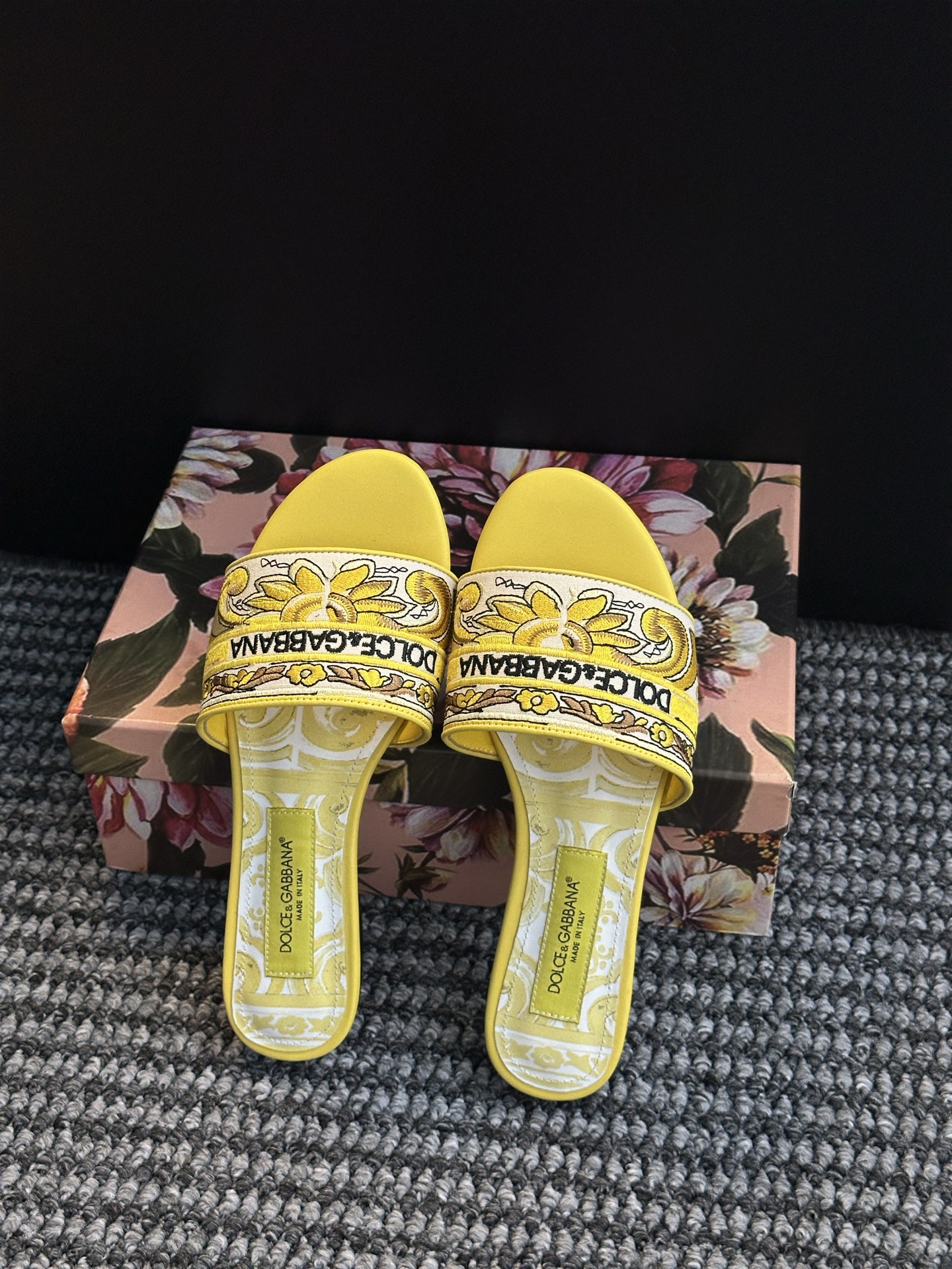 𝐃𝐎𝐋𝐂𝐄 & 𝐆𝐀𝐁𝐁𝐀𝐍𝐀 Summer Fashion Slides – LGOG Celebrity Style