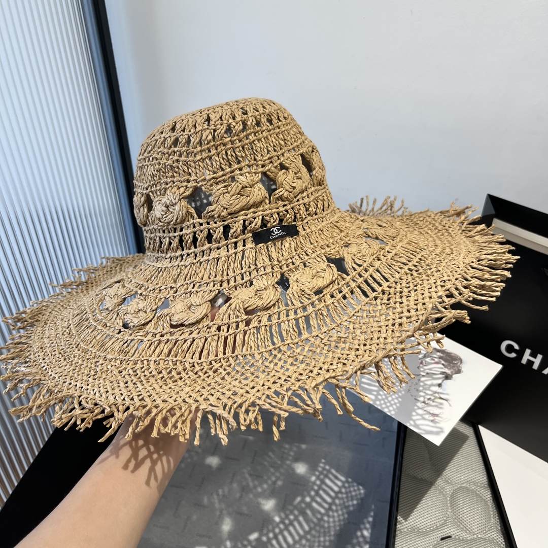 Chanel Bohemian-Style Straw Sun Hat