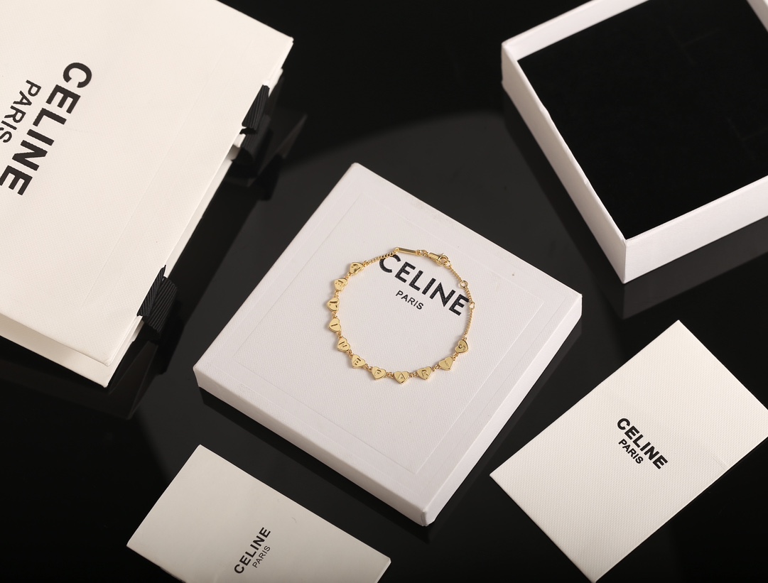 C*eline Love letter bracelet