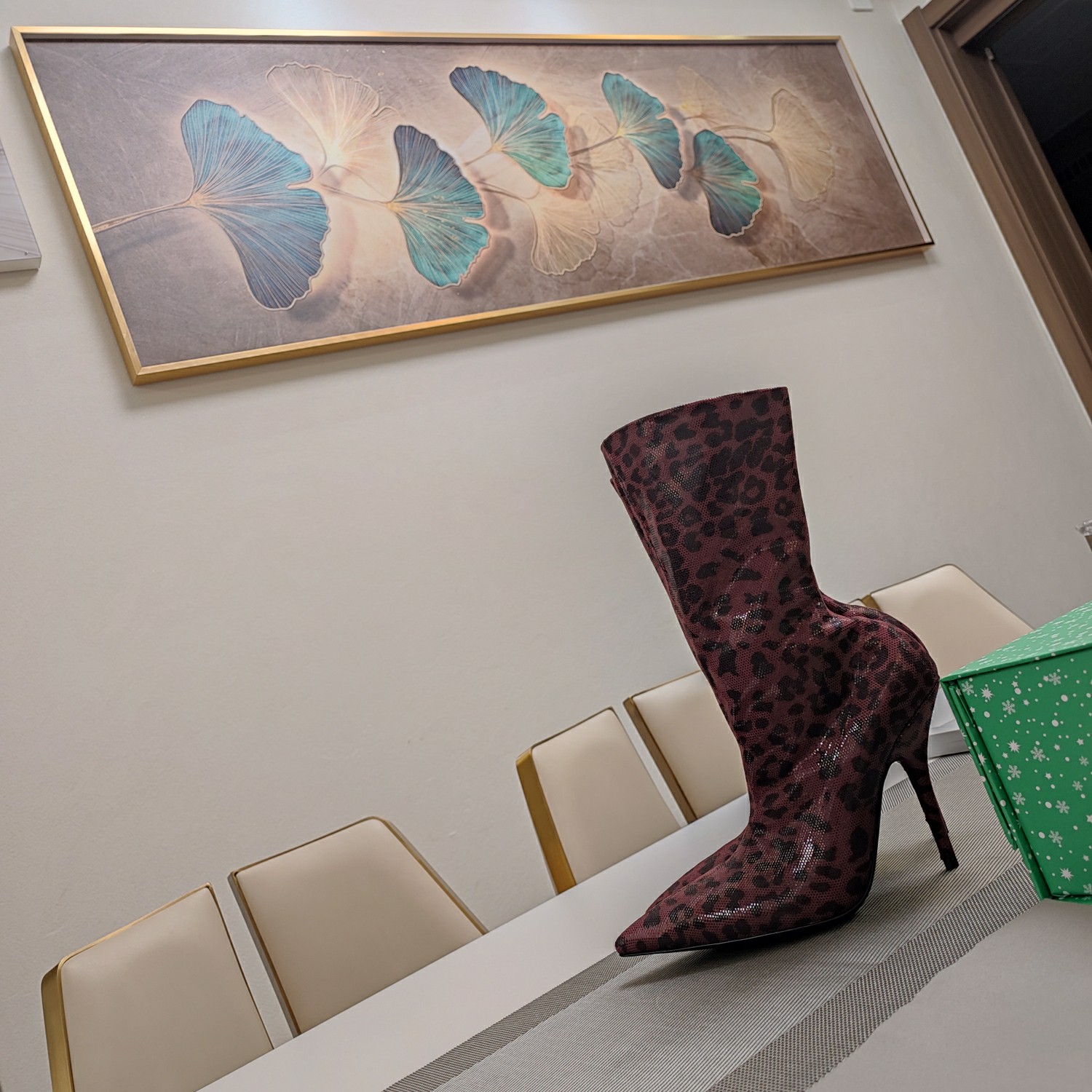 Balenciaga pointed high-heeled elastic boots