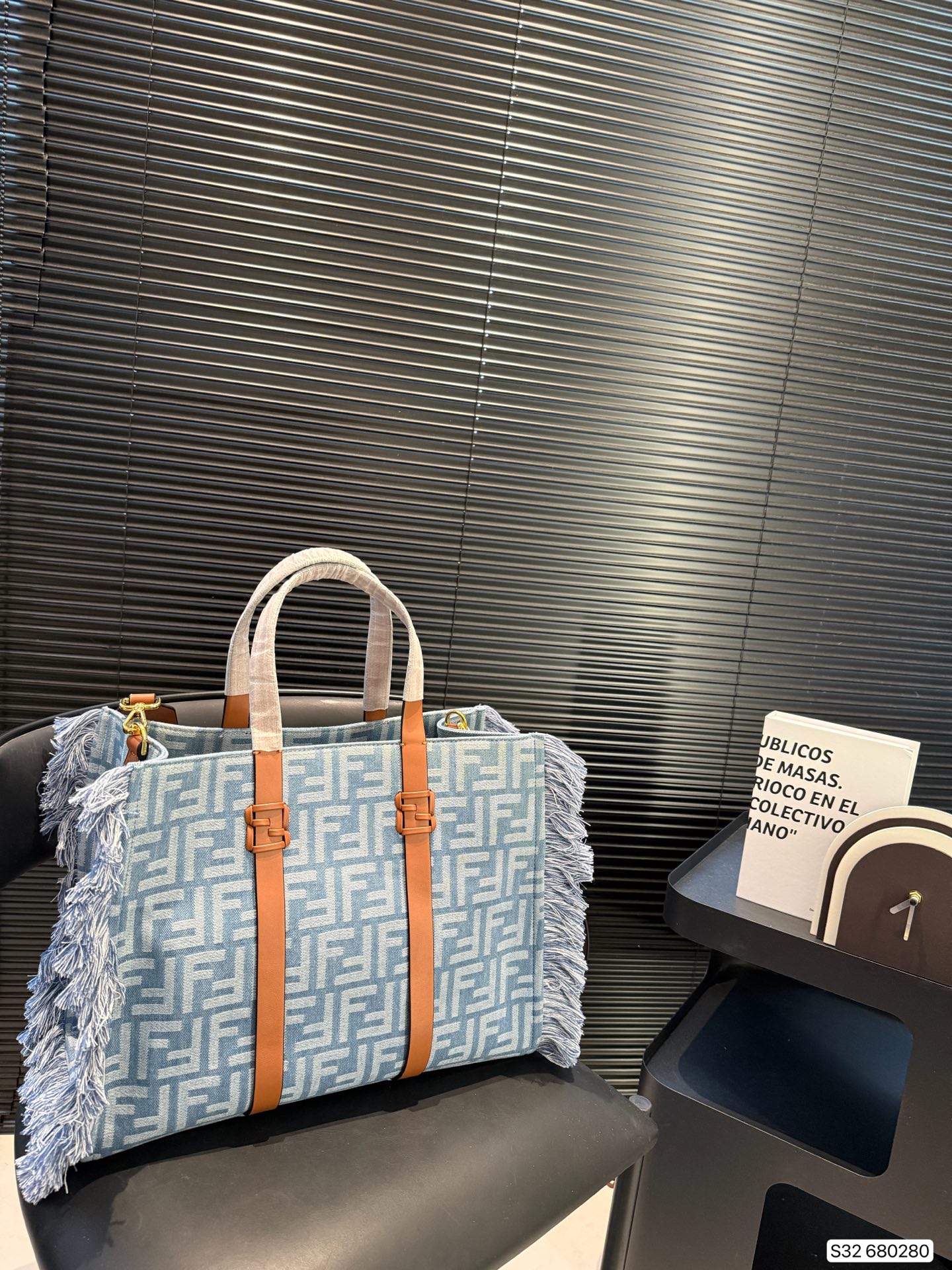 Fendi Structured Tote Bag