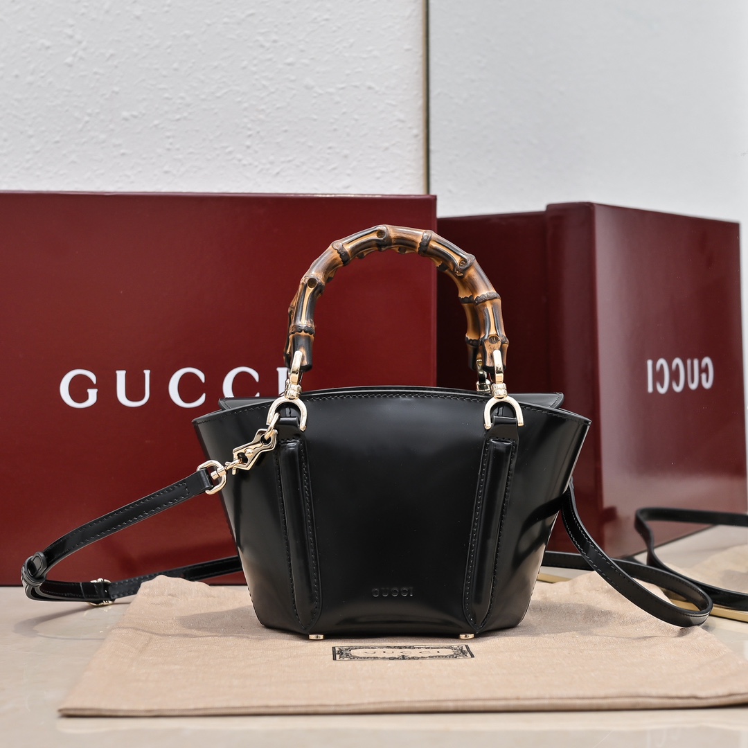GUCCI Bamboo Mini Shopper Tote