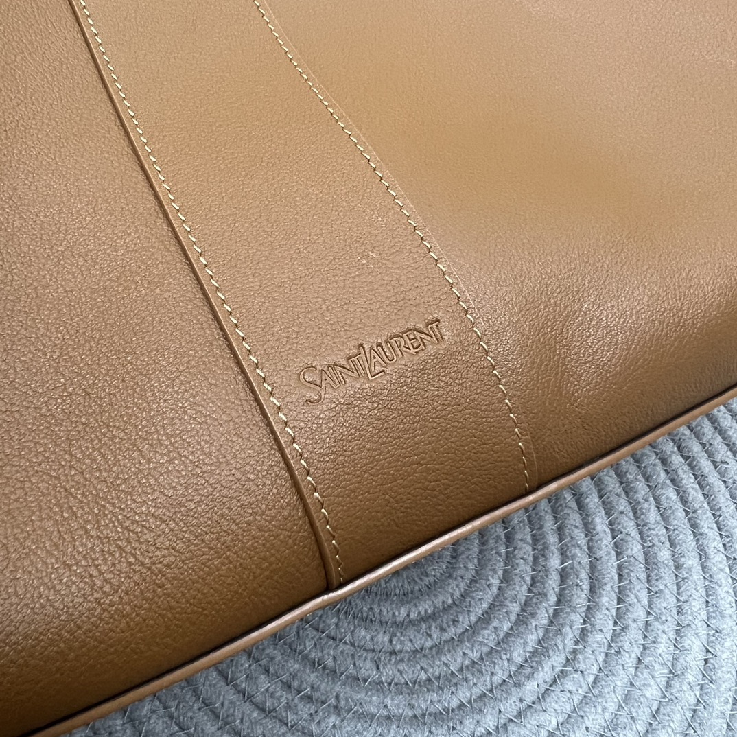 YSL-y tote in leather