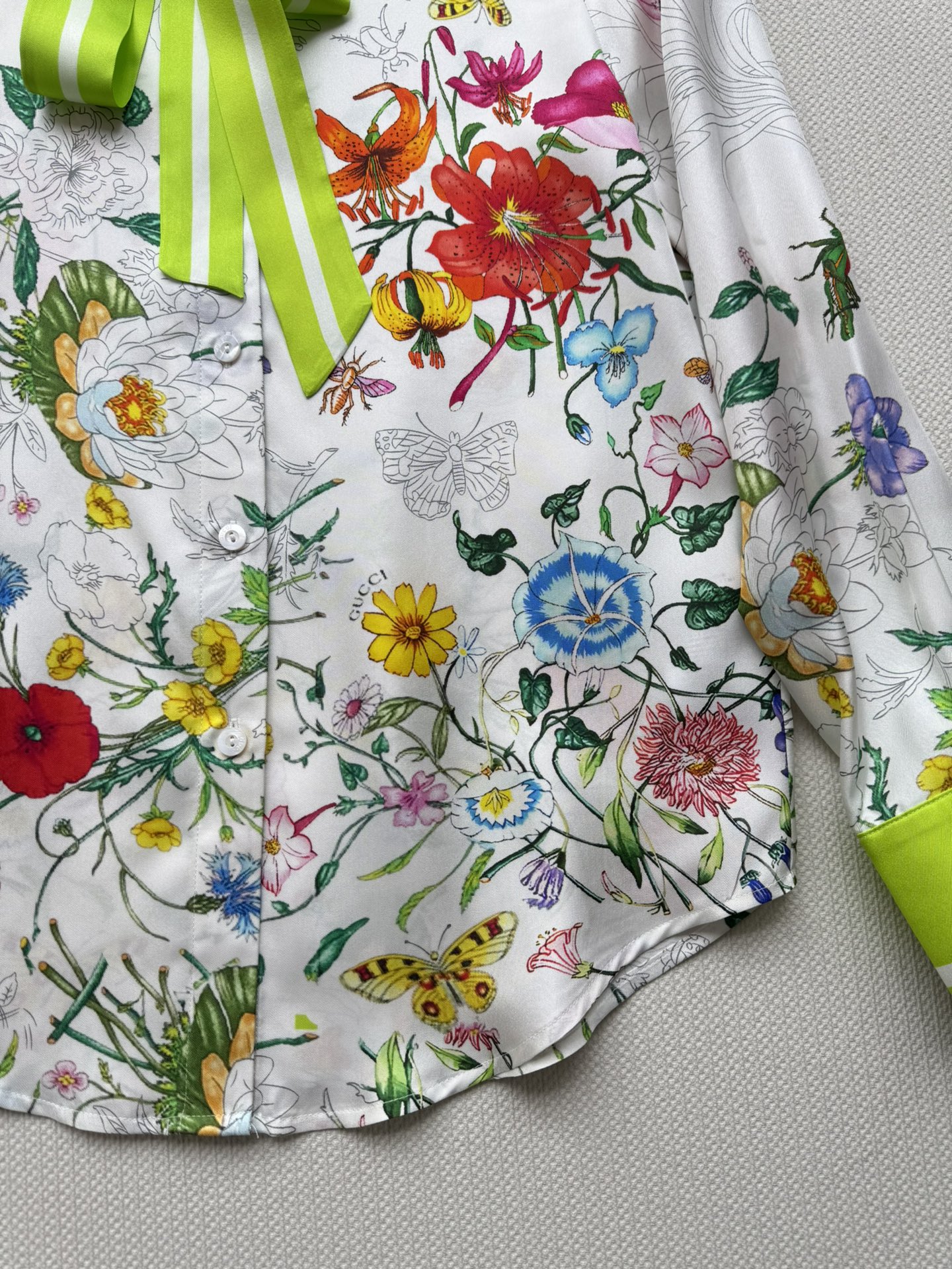 GUCCI Printed silk shirt