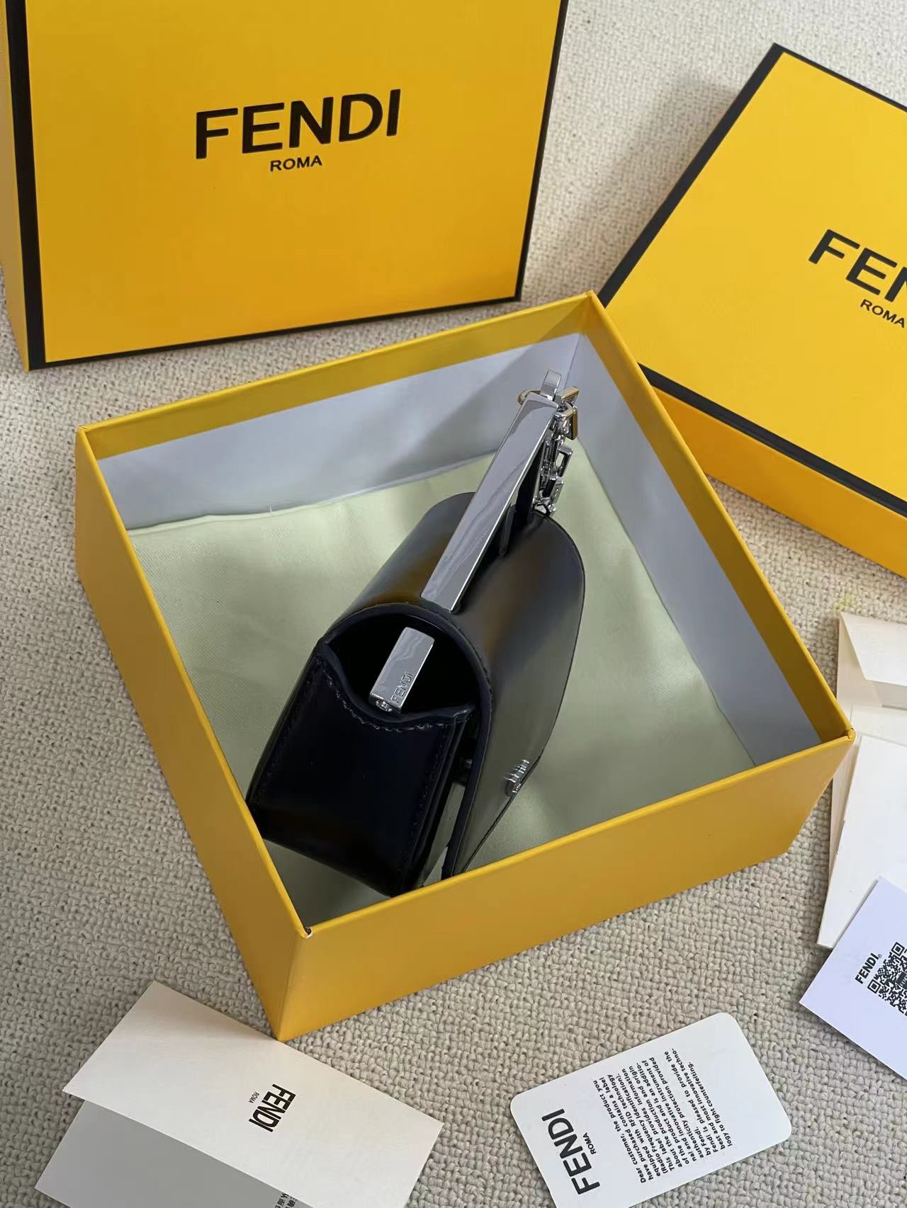 FENDI-First Nano Bag-Black